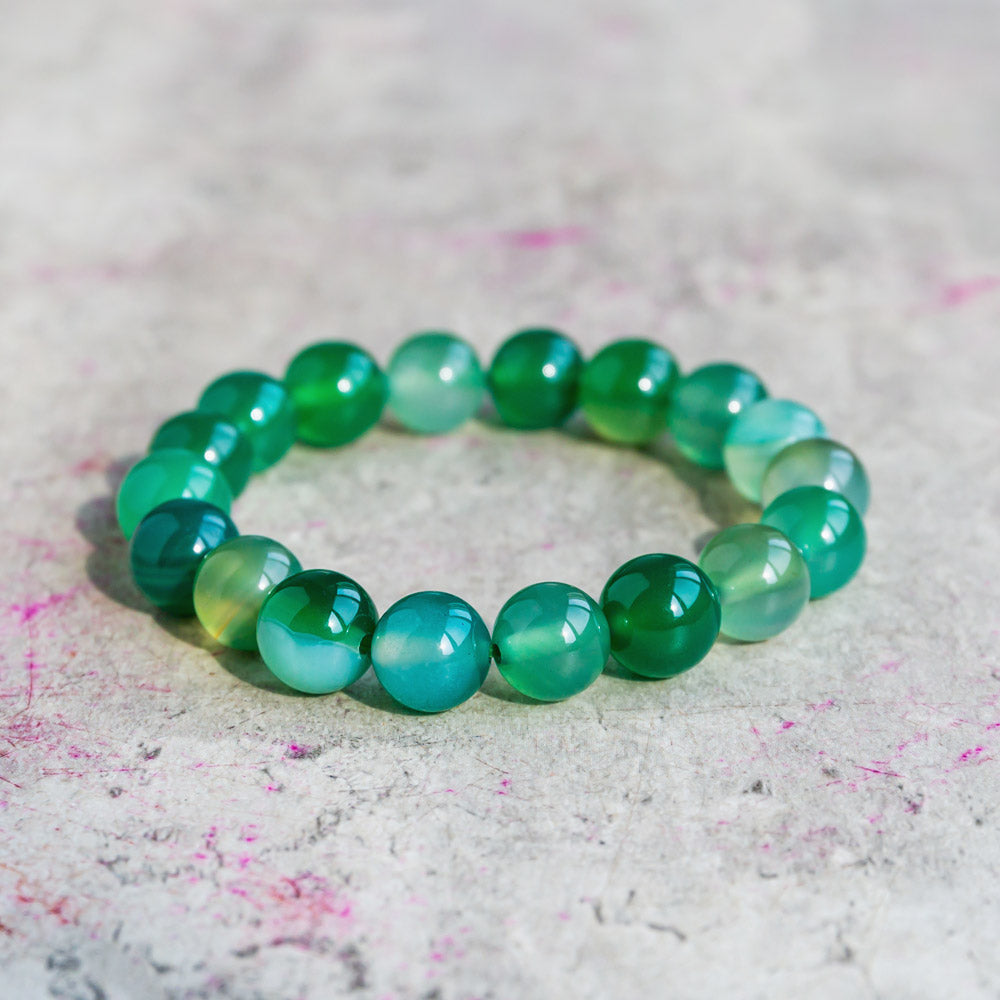 Reikistal Green Agate Bracelet