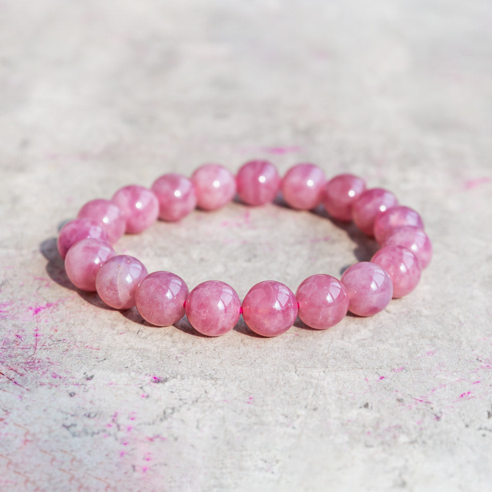 Reikistal Lavender Rose Quartz Bracelet