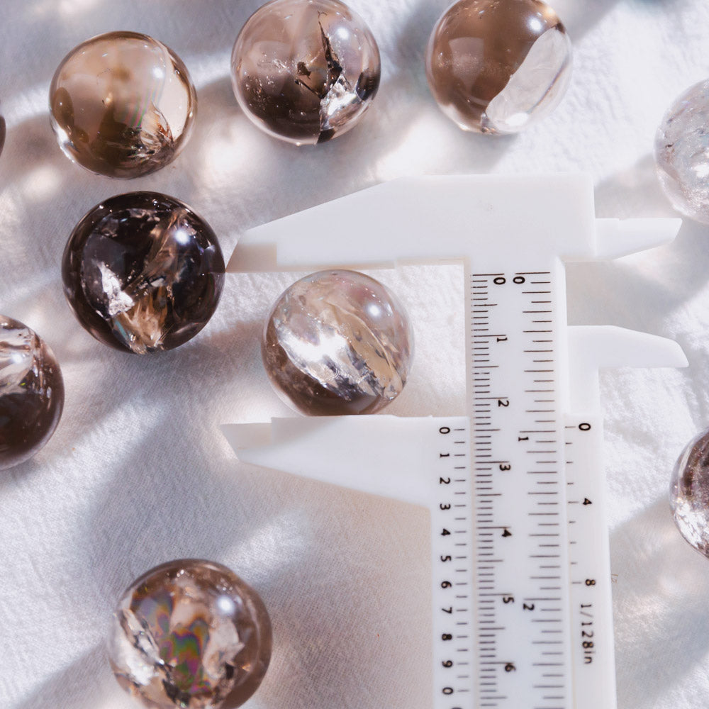 Reikistal Smoky Quartz With Rainbow Ball