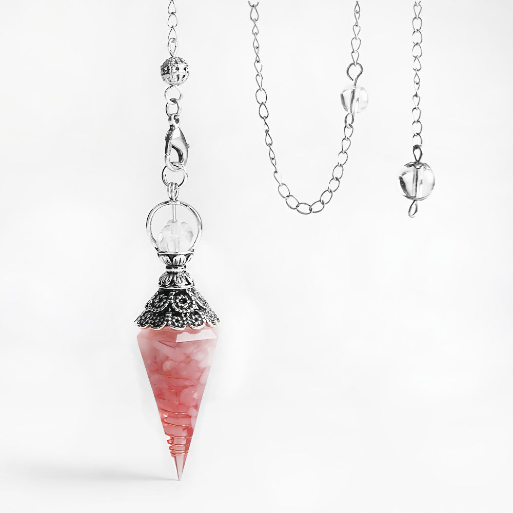 Reikistal Crystal Chips Pendulum Pendant