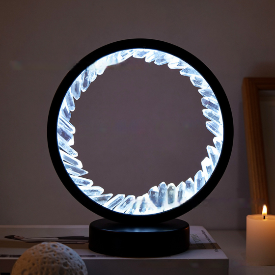 Reikistal Rechargeable Amethyst Circle Decorative Lights