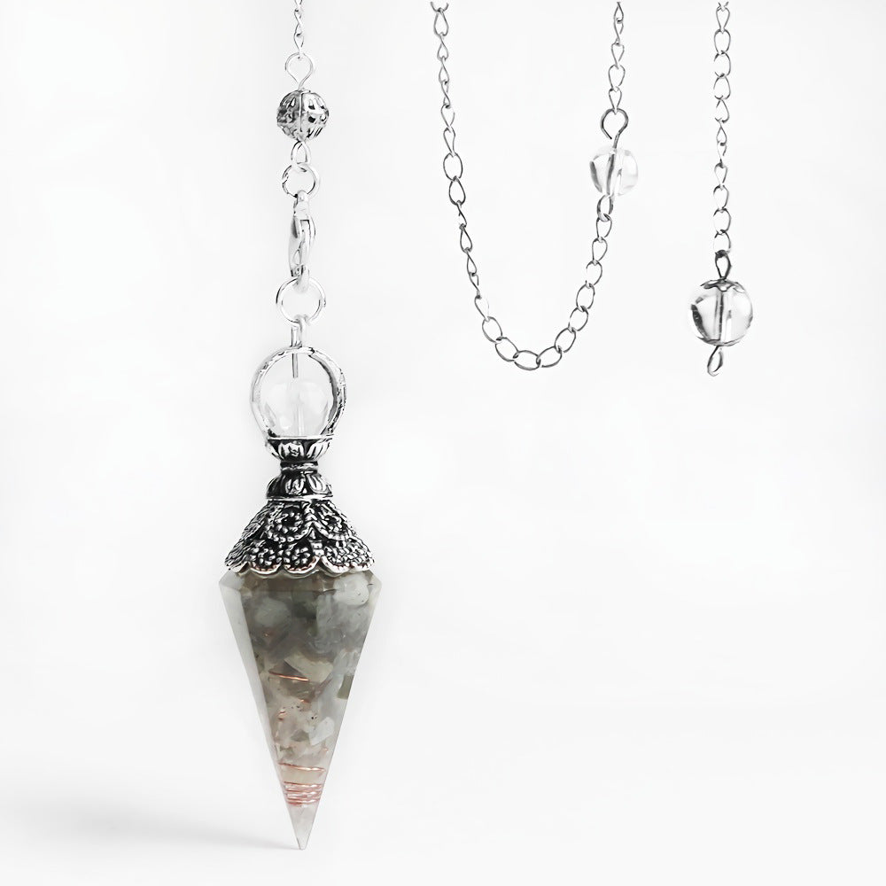 Reikistal Crystal Chips Pendulum Pendant