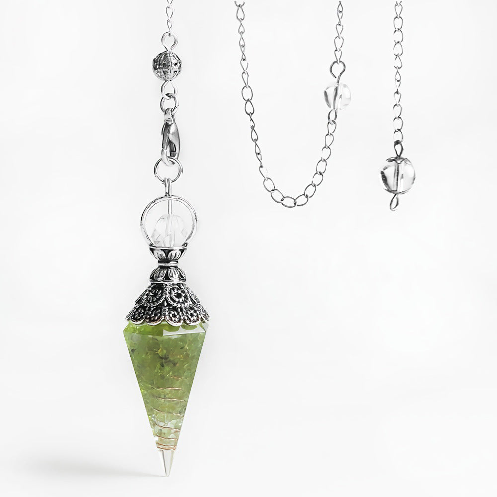 Reikistal Crystal Chips Pendulum Pendant