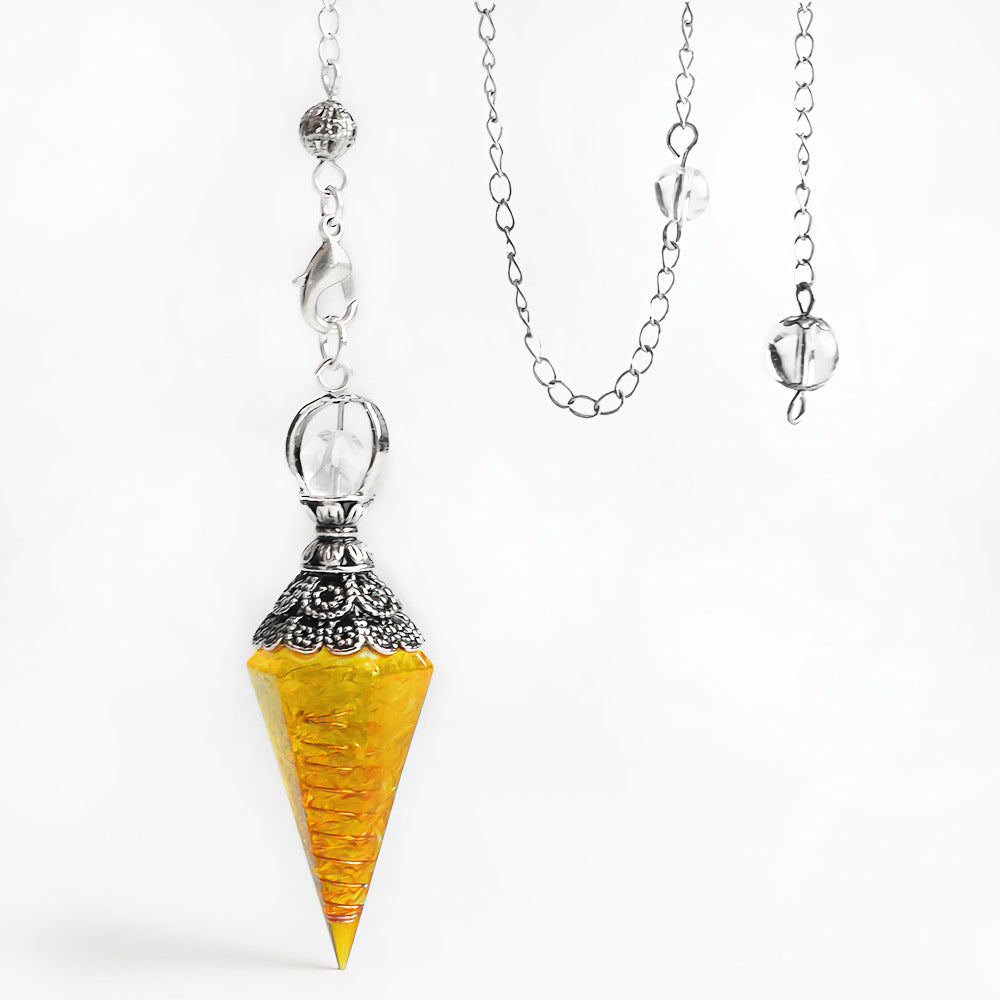 Reikistal Crystal Chips Pendulum Pendant