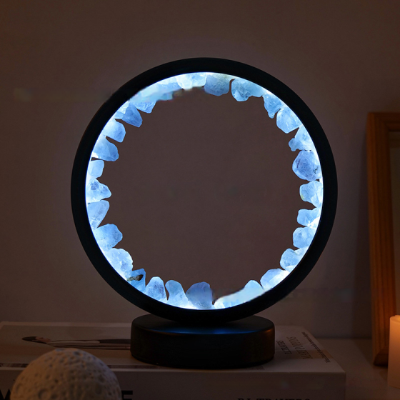 Reikistal Rechargeable Amethyst Circle Decorative Lights