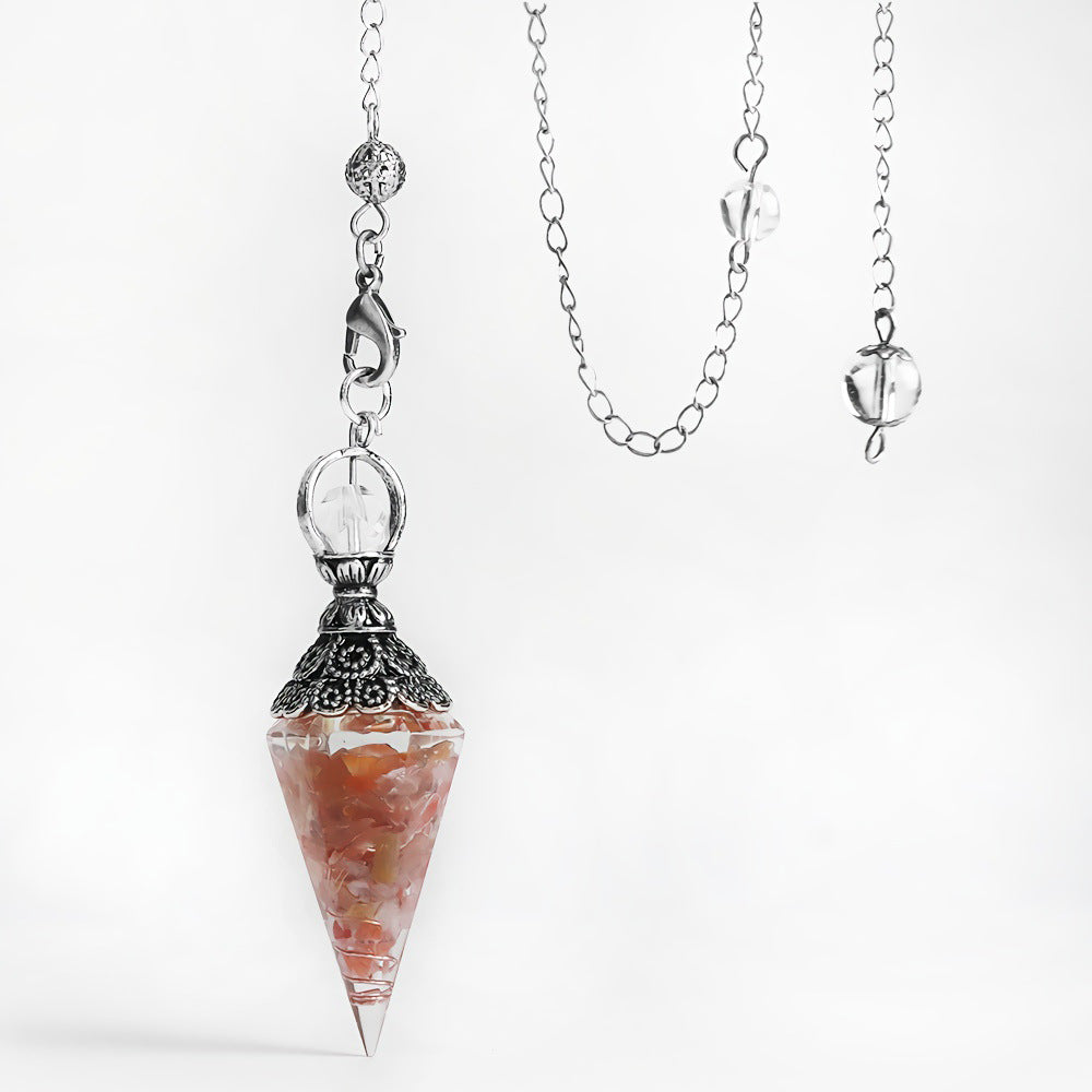 Reikistal Crystal Chips Pendulum Pendant