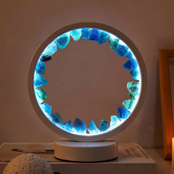 Reikistal Rechargeable Amethyst Circle Decorative Lights