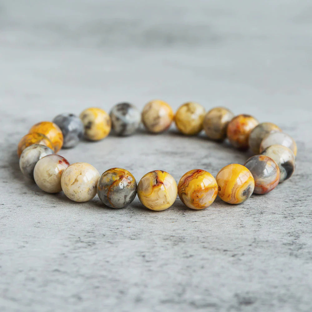 Reikistal Crazy Lace Agate Bracelet