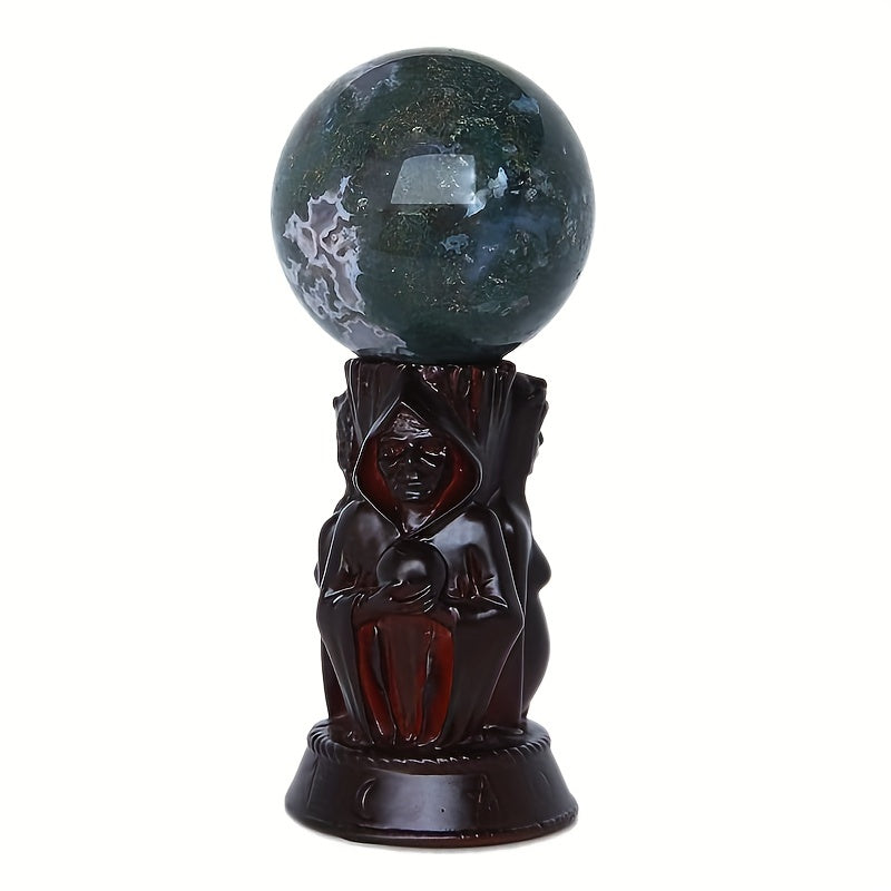 Reikistal Wood Crystal Ball Stand