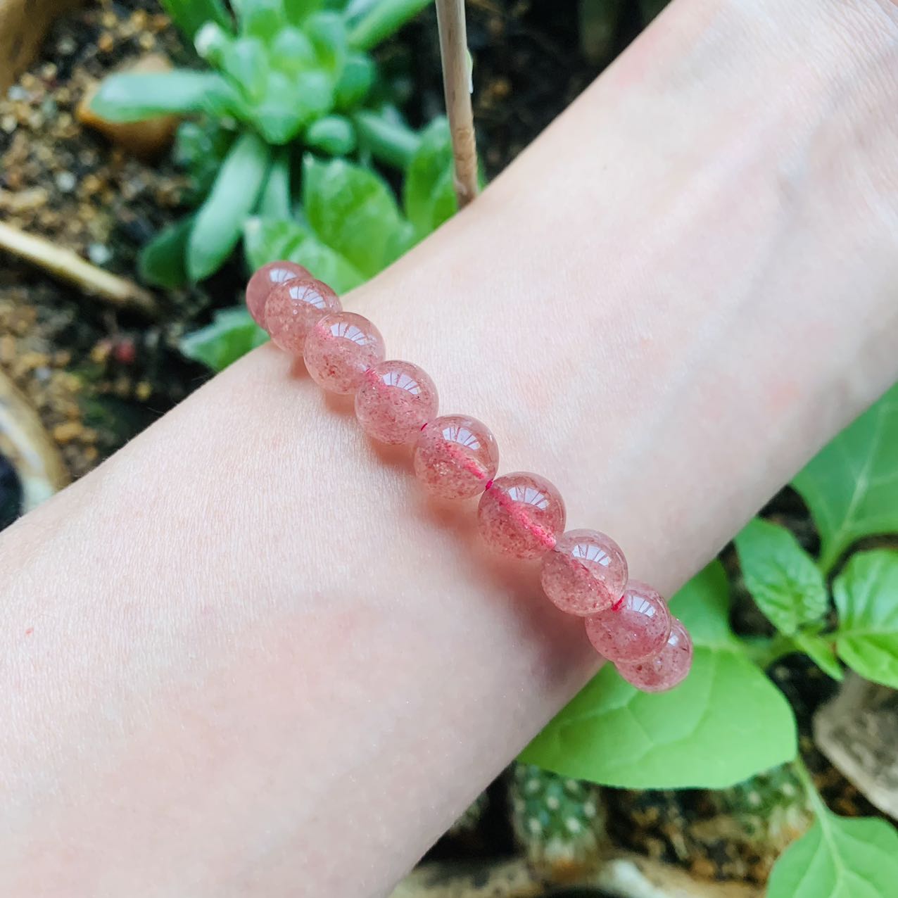 Reikistal Strawberry Quartz Bracelet