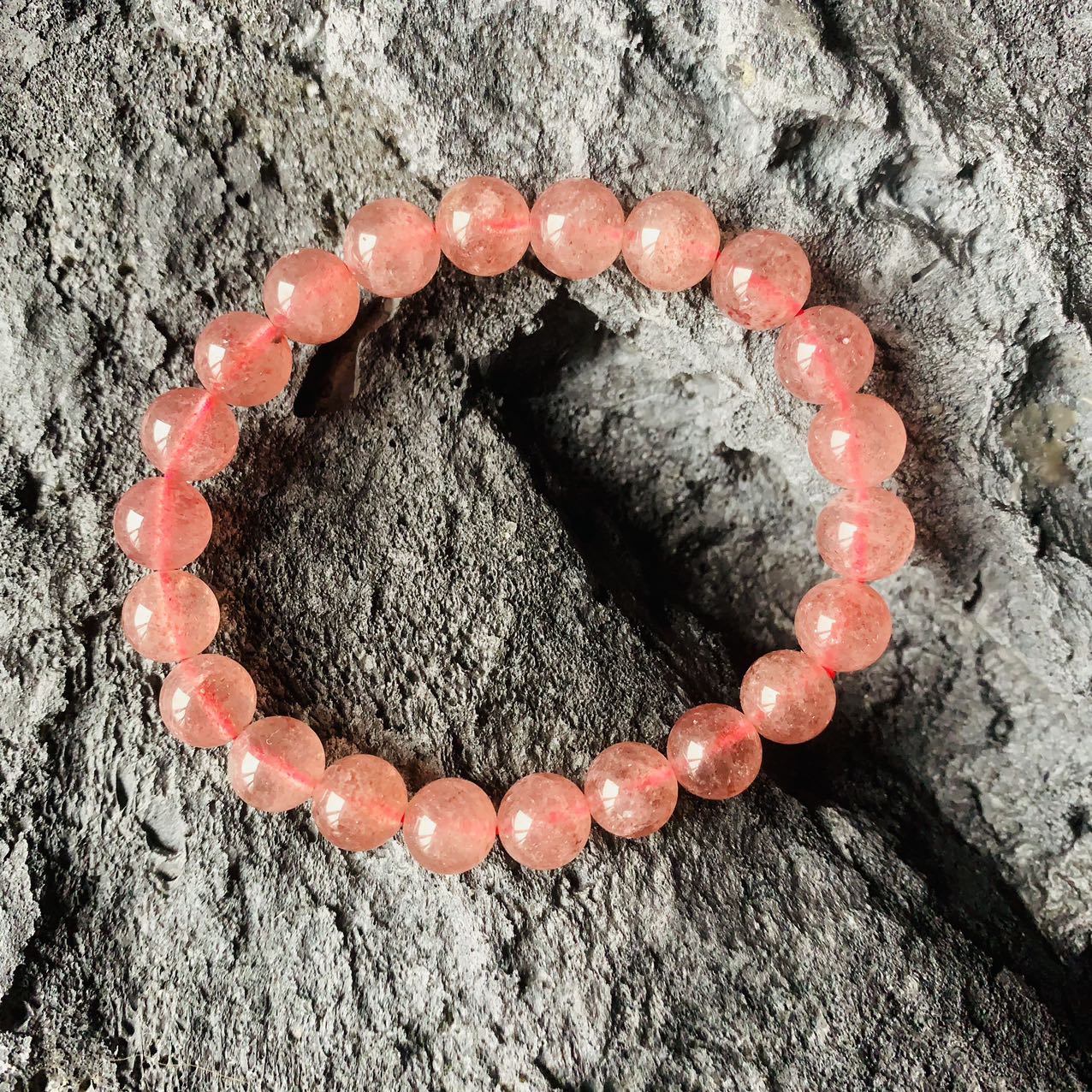 Reikistal Strawberry Quartz Bracelet