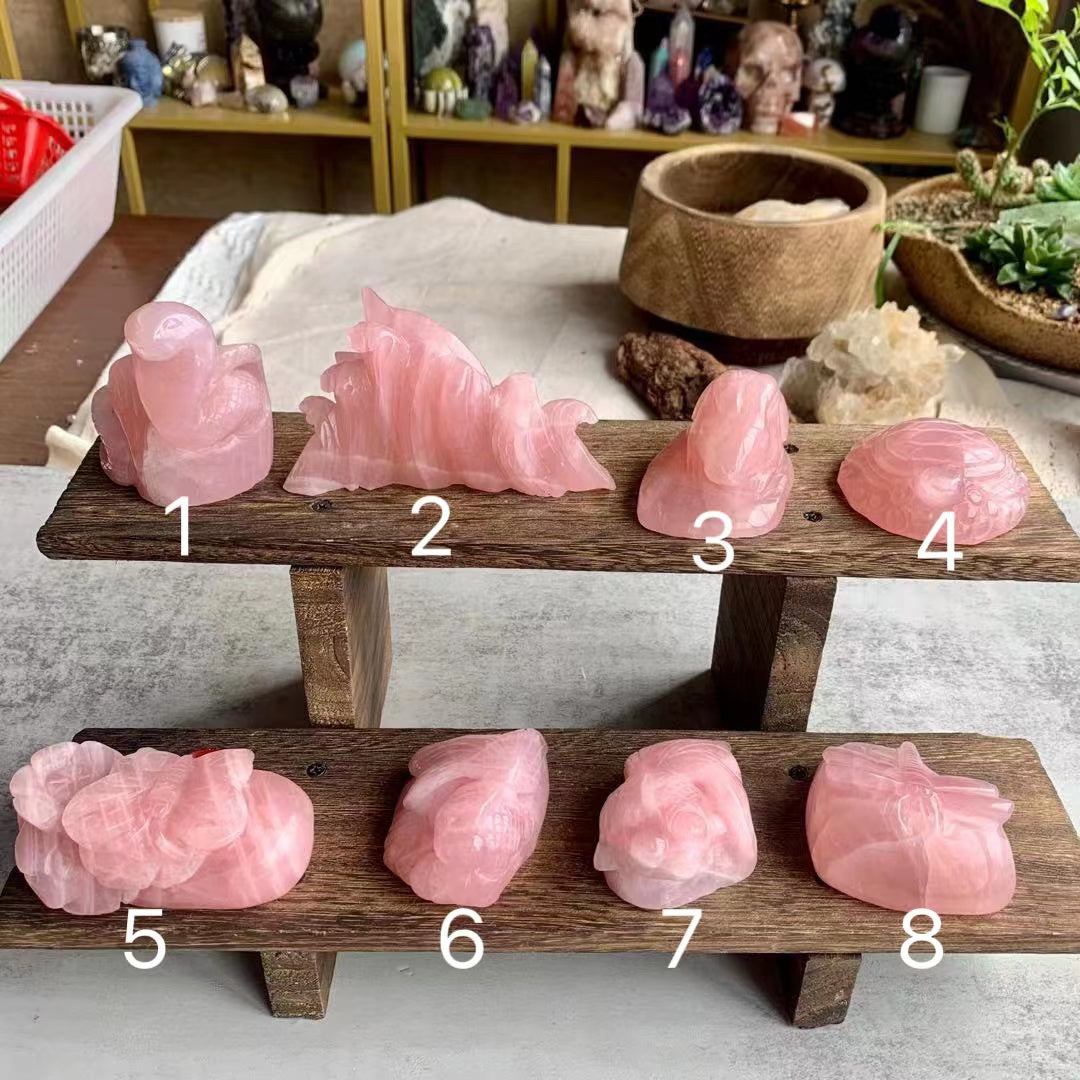 【Weekly Flash Deals】Rose Quartz Carving