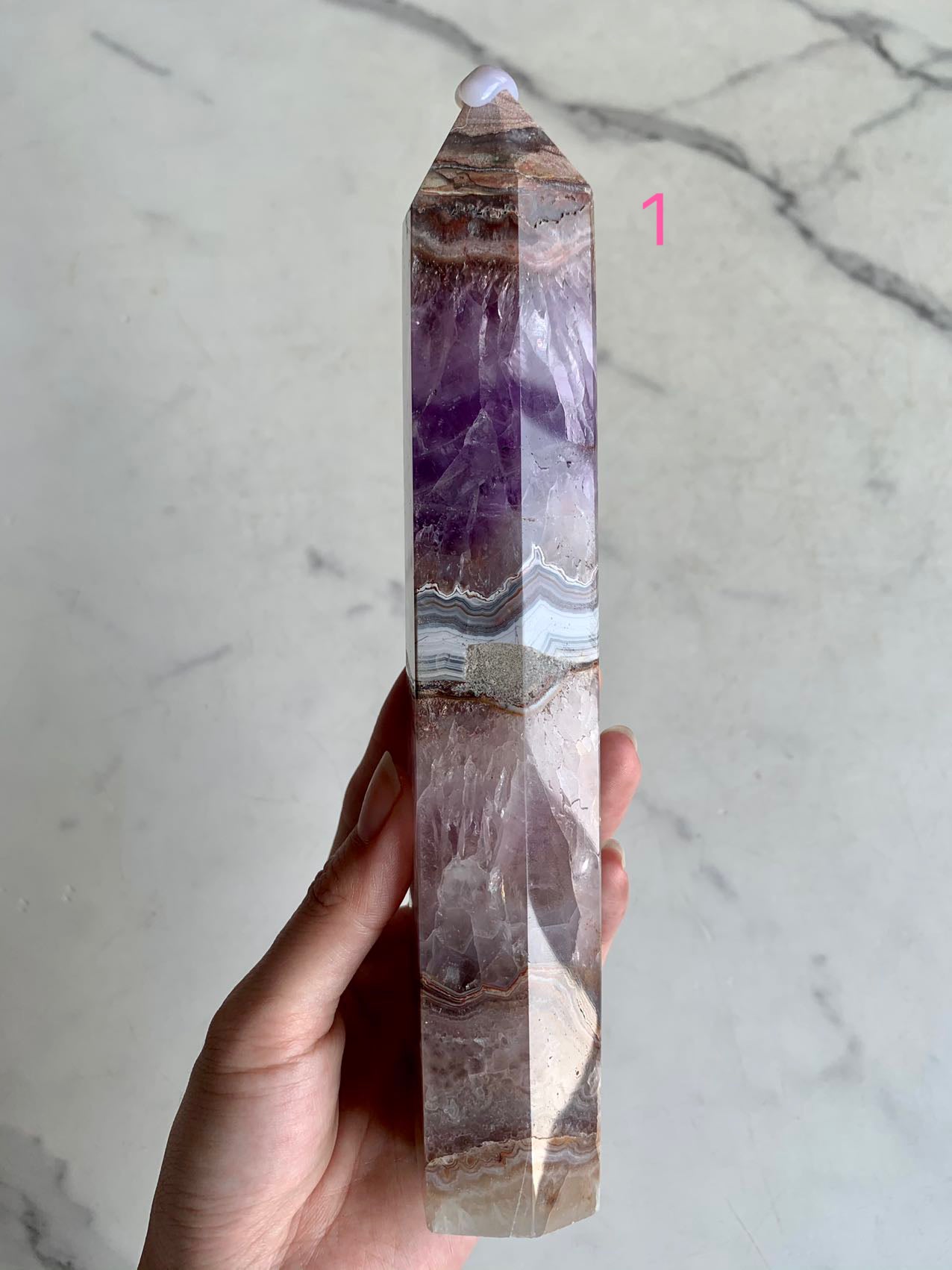 【Weekly Flash Deals】Amethyst With Mexico Sardonyx Tower 1