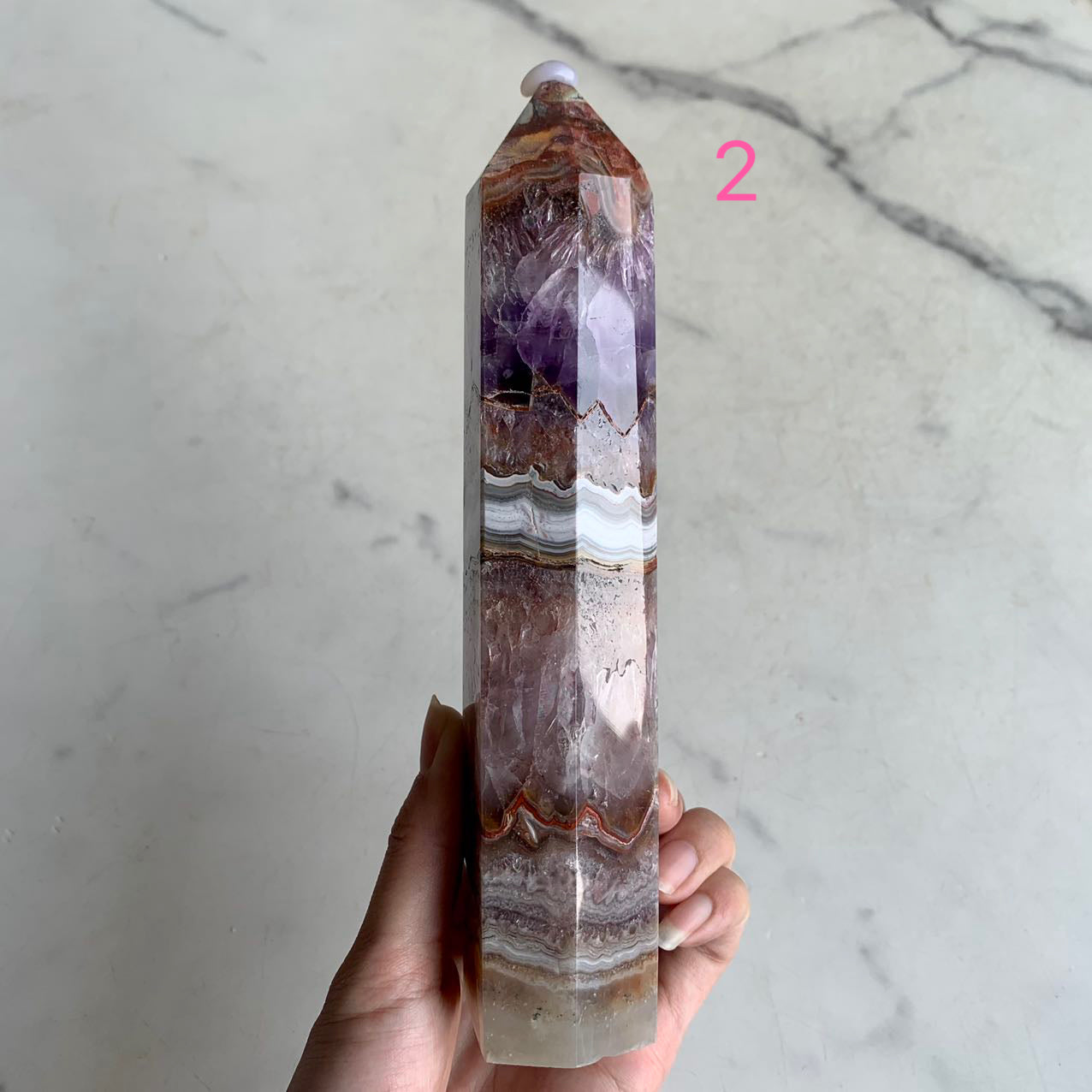 【Weekly Flash Deals】Amethyst With Mexico Sardonyx Tower 1