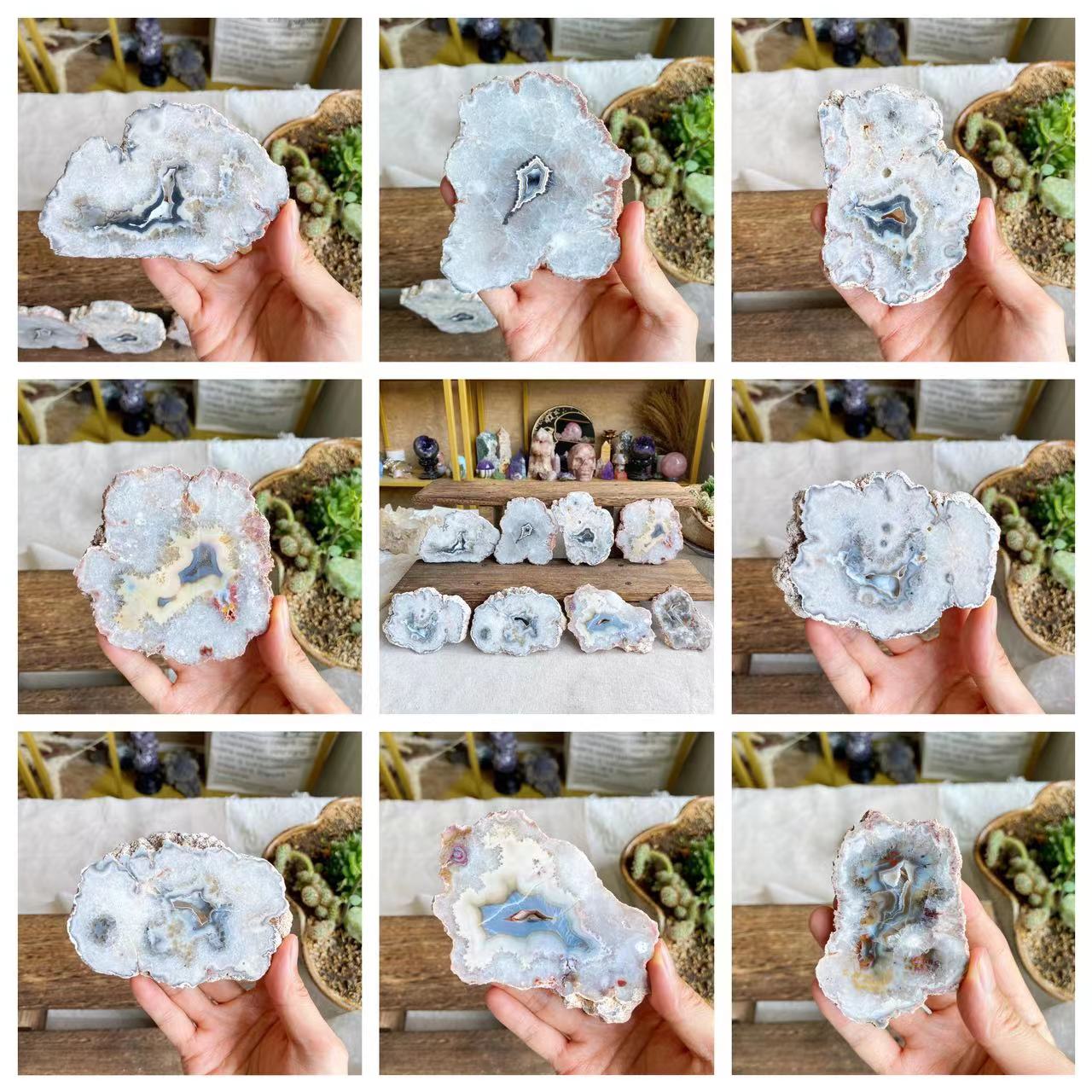 【Weekly Flash Deals】Argentina Flower Agate  Slice 1