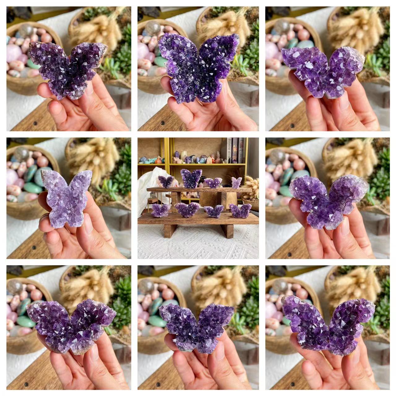 【Weekly Flash Deals】Amethyst Butterfly Cluster