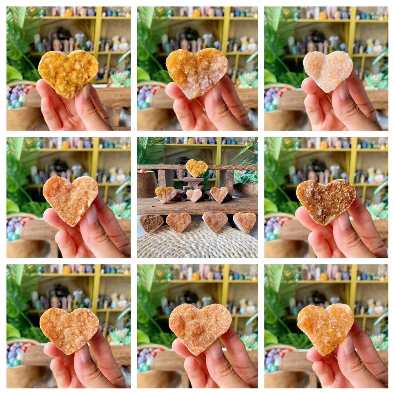 【Weekly Flash Deals】Citrine Heart Cluster