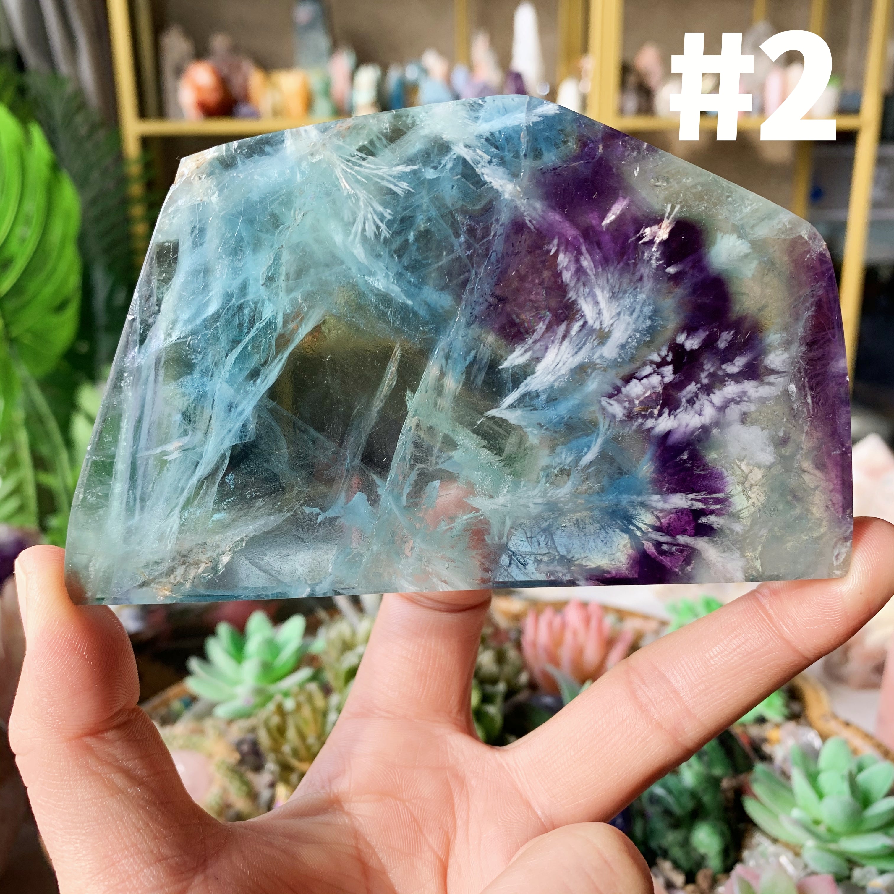 【Weekly Flash Deals】Snowflake Fluorite Slice