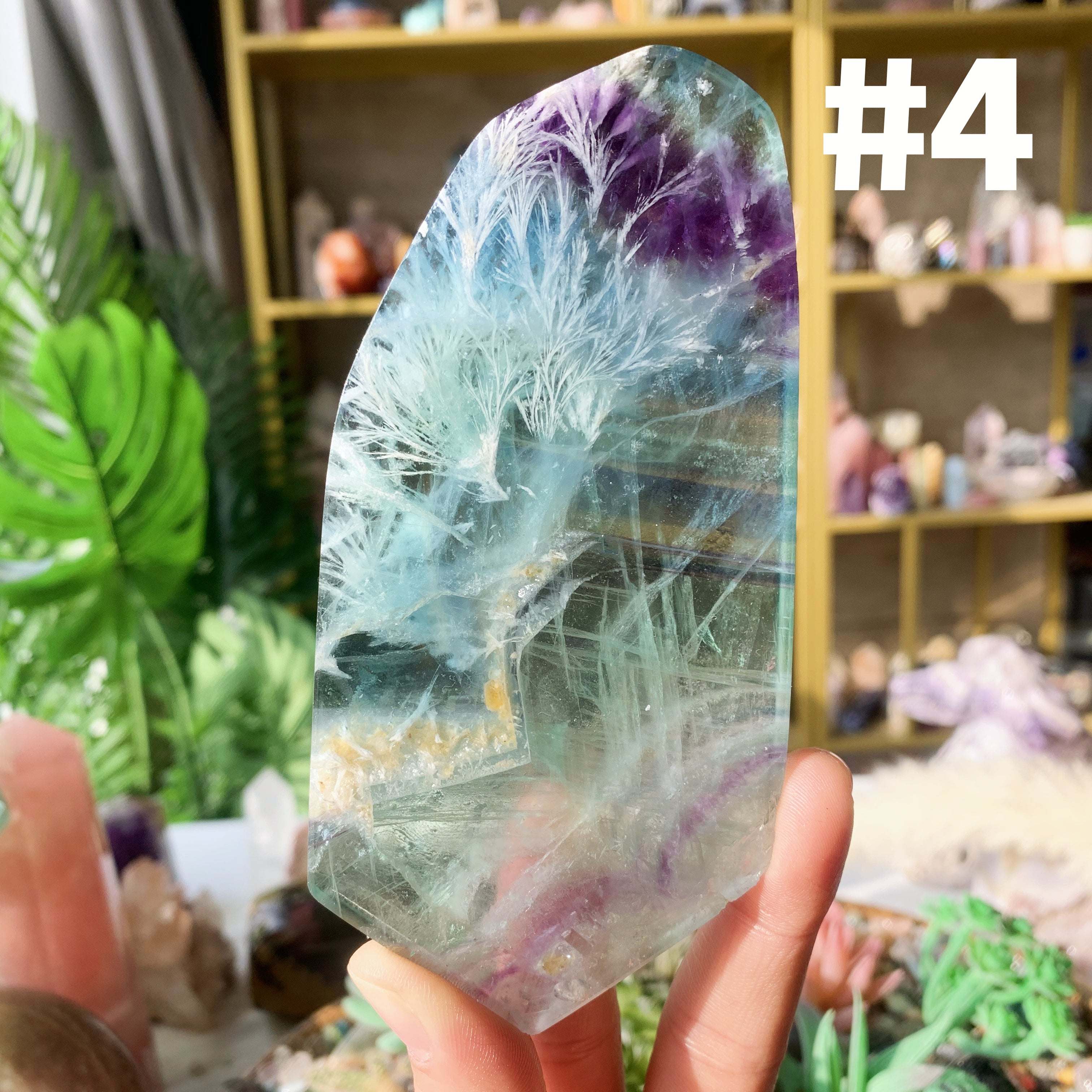 【Weekly Flash Deals】Snowflake Fluorite Slice