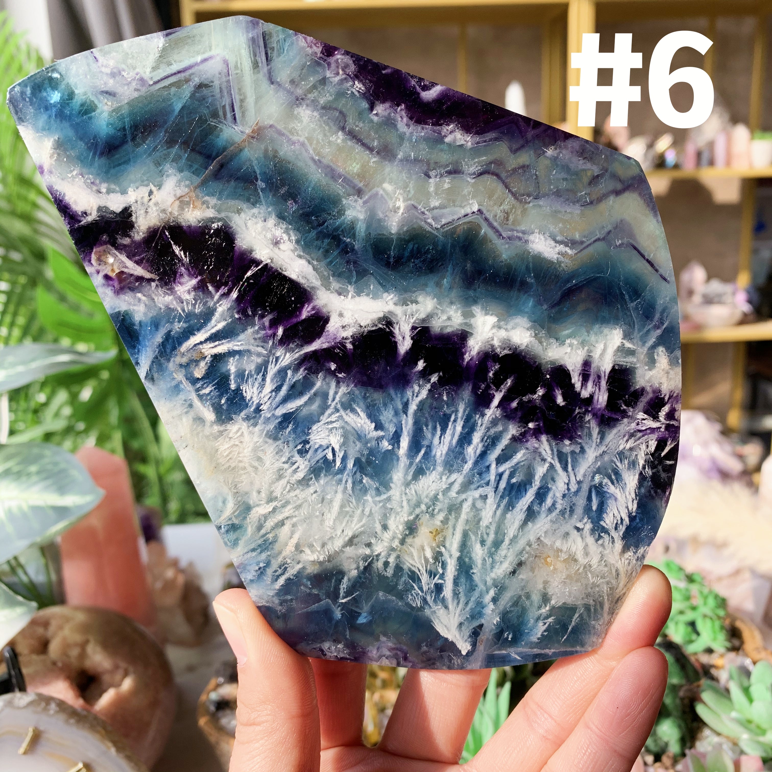 【Weekly Flash Deals】Snowflake Fluorite Slice