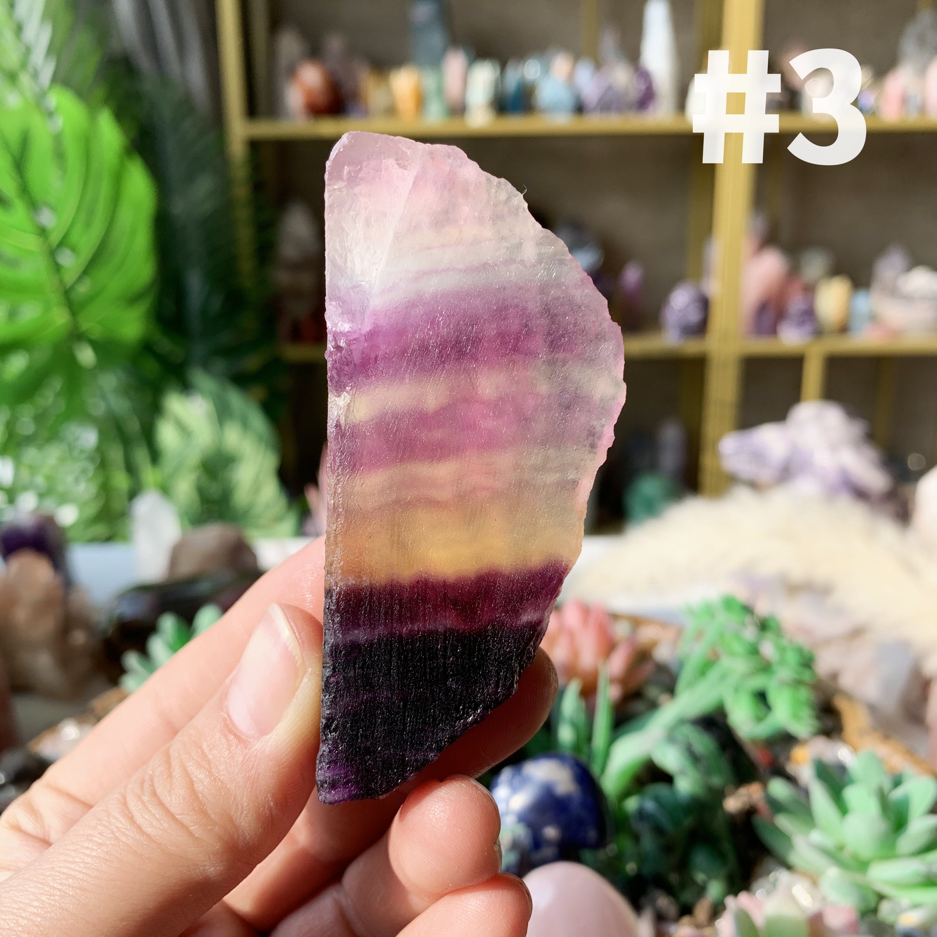 【Weekly Flash Deals】Rainbow Fluorite Slice