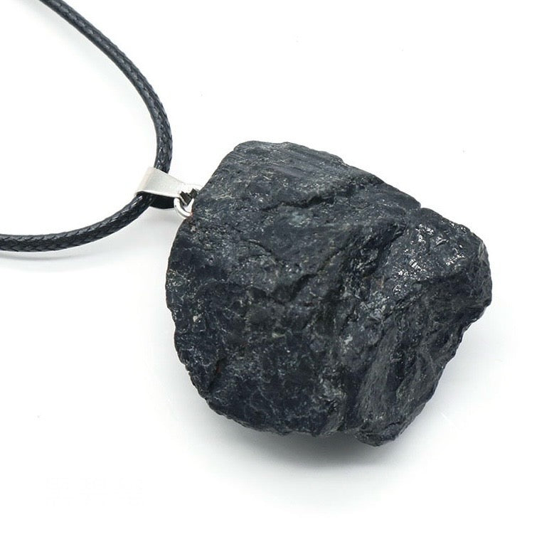 Reikicrystal Irregular Crystal Stone Wire-Wrapped Pendant Necklace