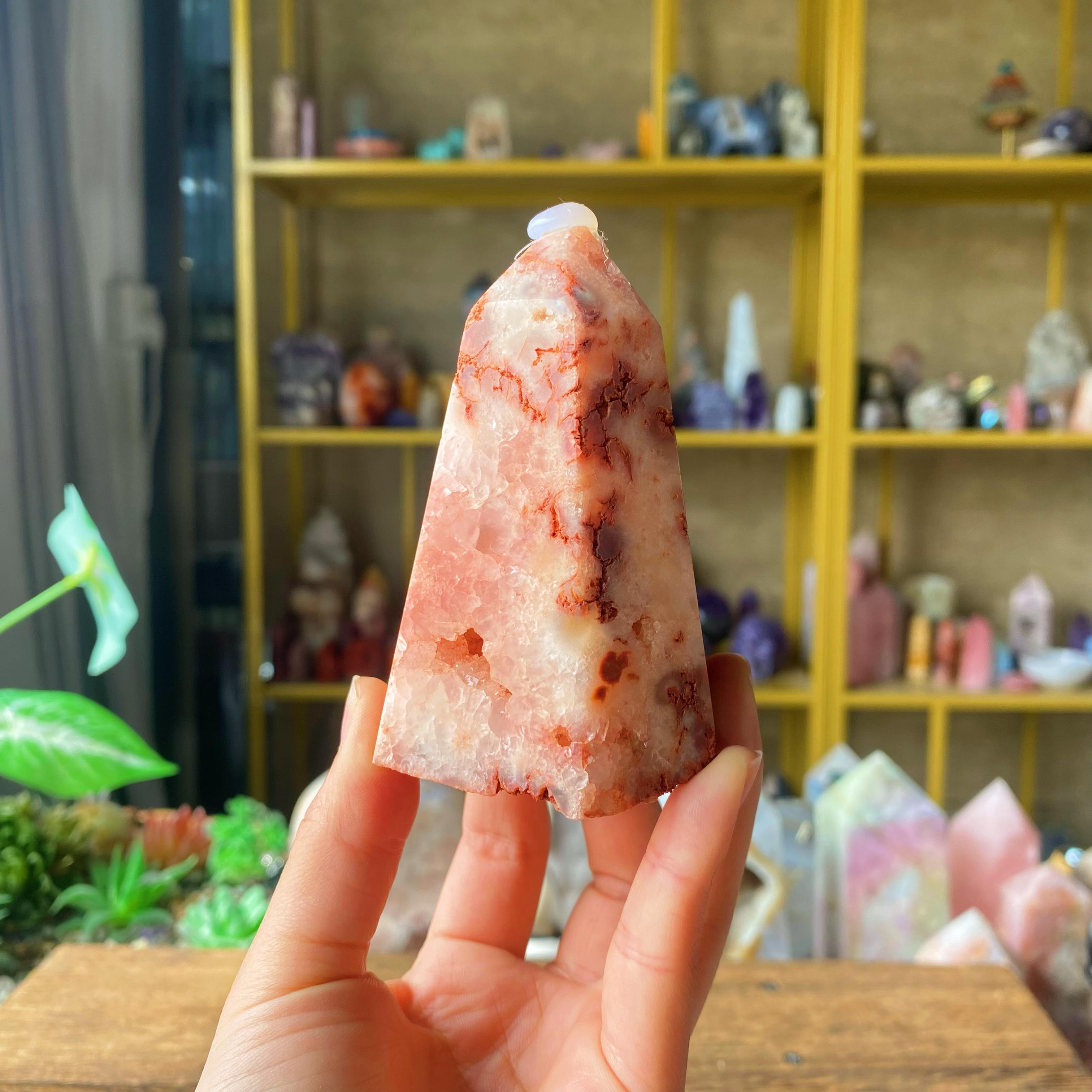 【Weekly Flash Deals】Pink Druzy Agate Point