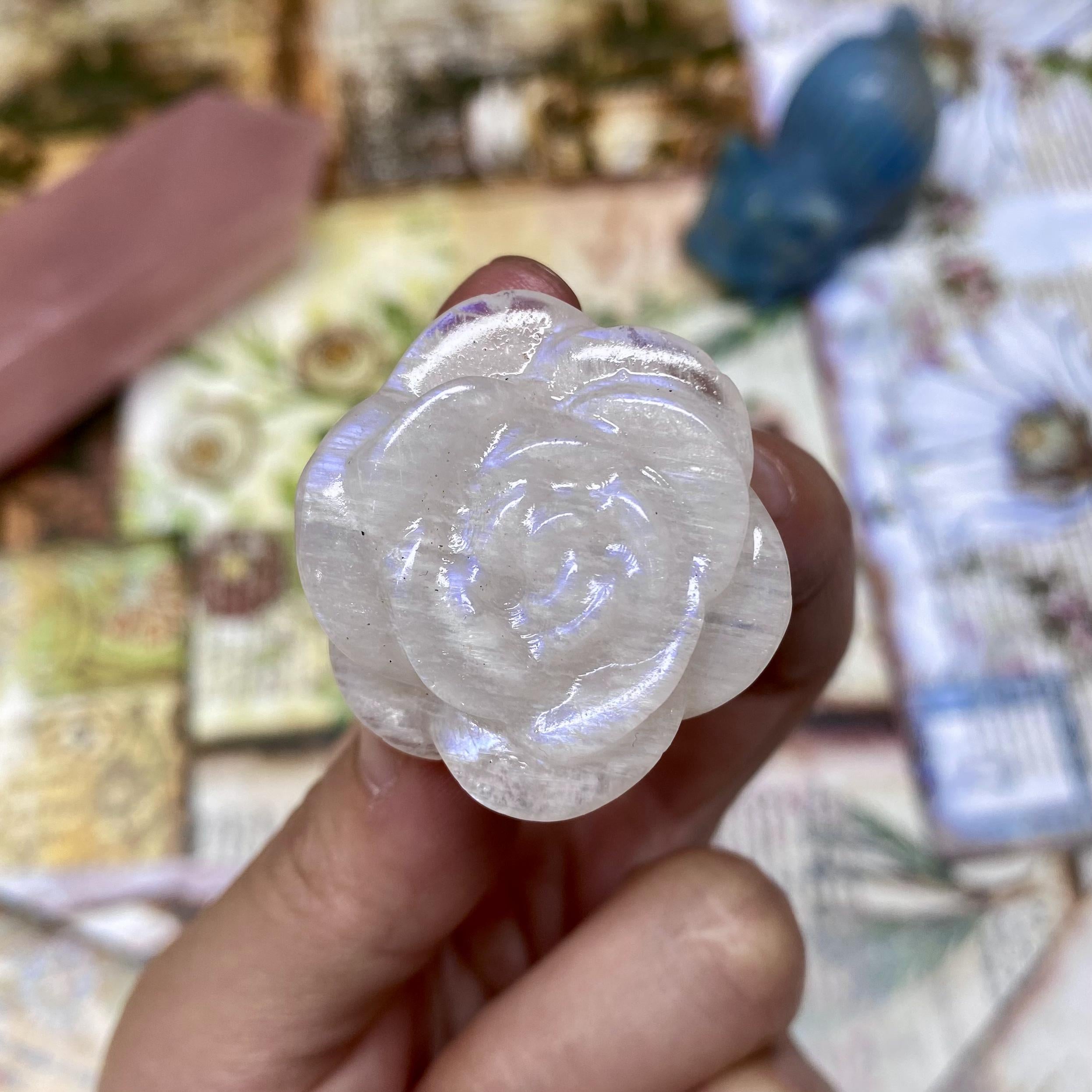 Reikicrystal Mini Rose Carving