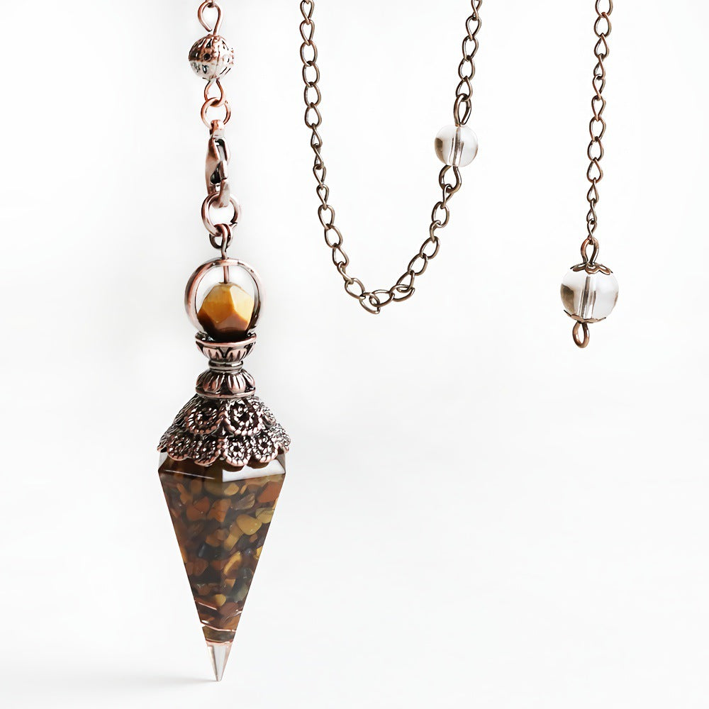 Reikistal Crystal Chips Pendulum Pendant