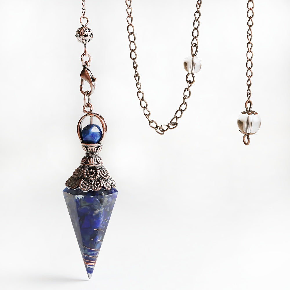 Reikistal Crystal Chips Pendulum Pendant