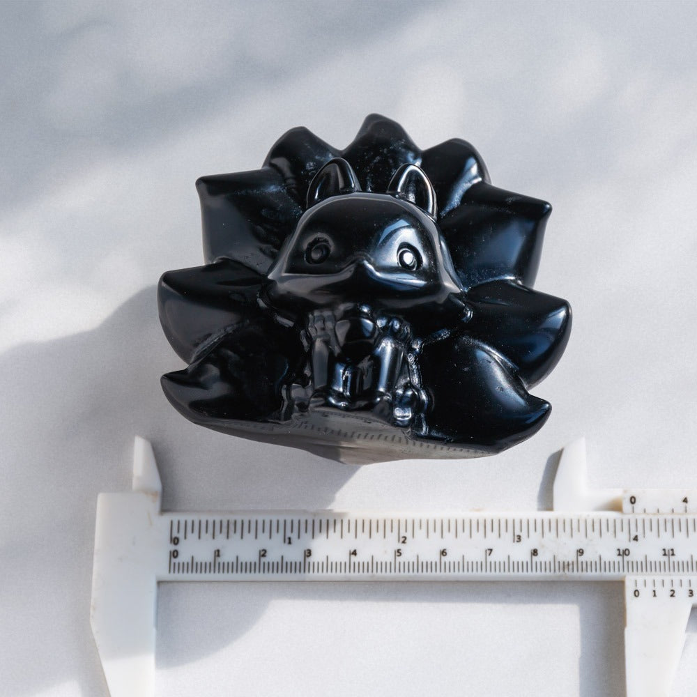 Reikistal Obsidian 9 Schwänze Fuchs