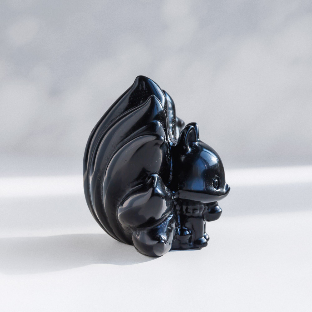 Reikistal Obsidian 9 Schwänze Fuchs