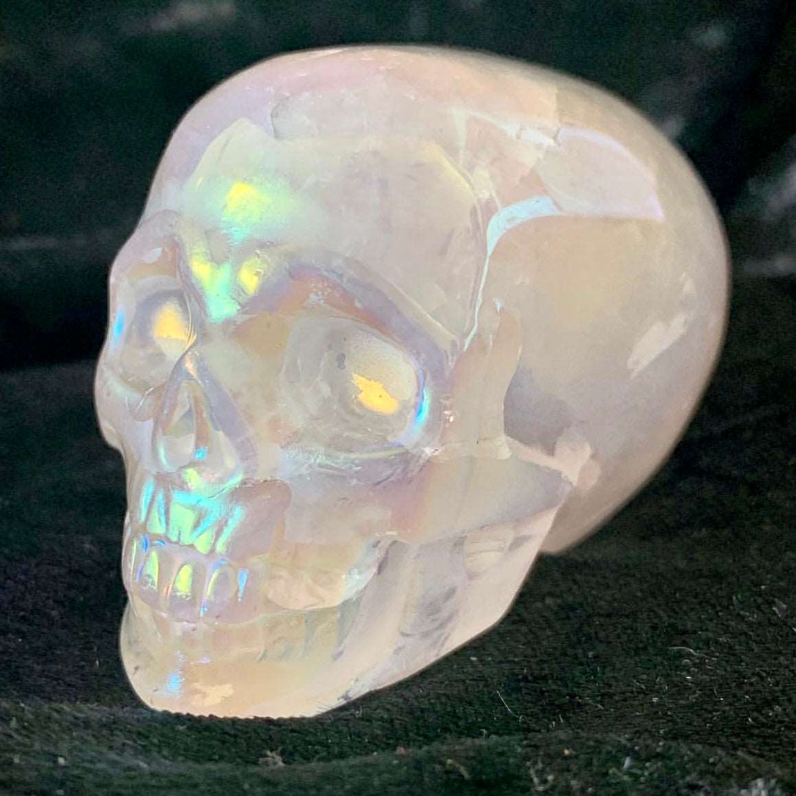 Reikistal Angel Aura Clear Quartz Skull