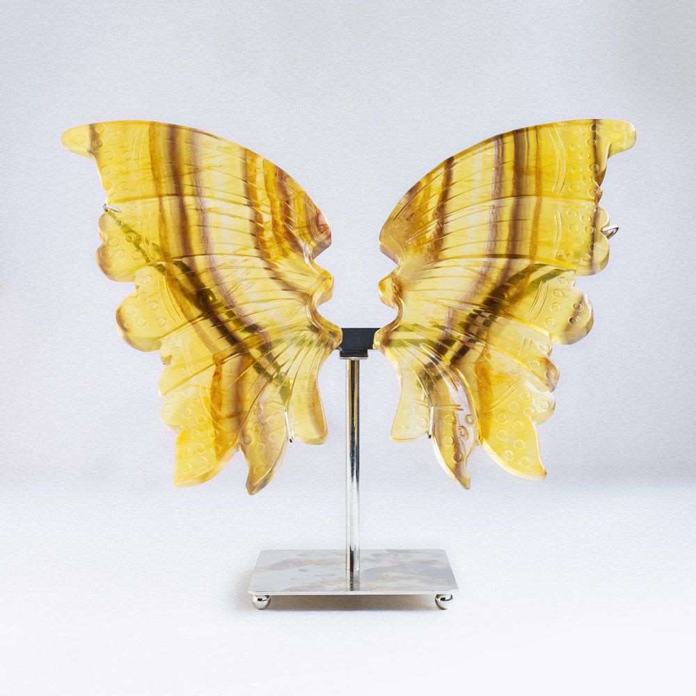 Reikistal A Pair Of Yellow Fluorite Wings