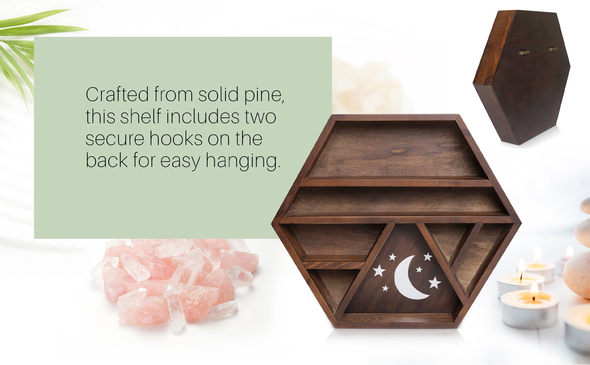 Reikistal ENSO SENSORY Tsuki Crystal Moon Display Shelf