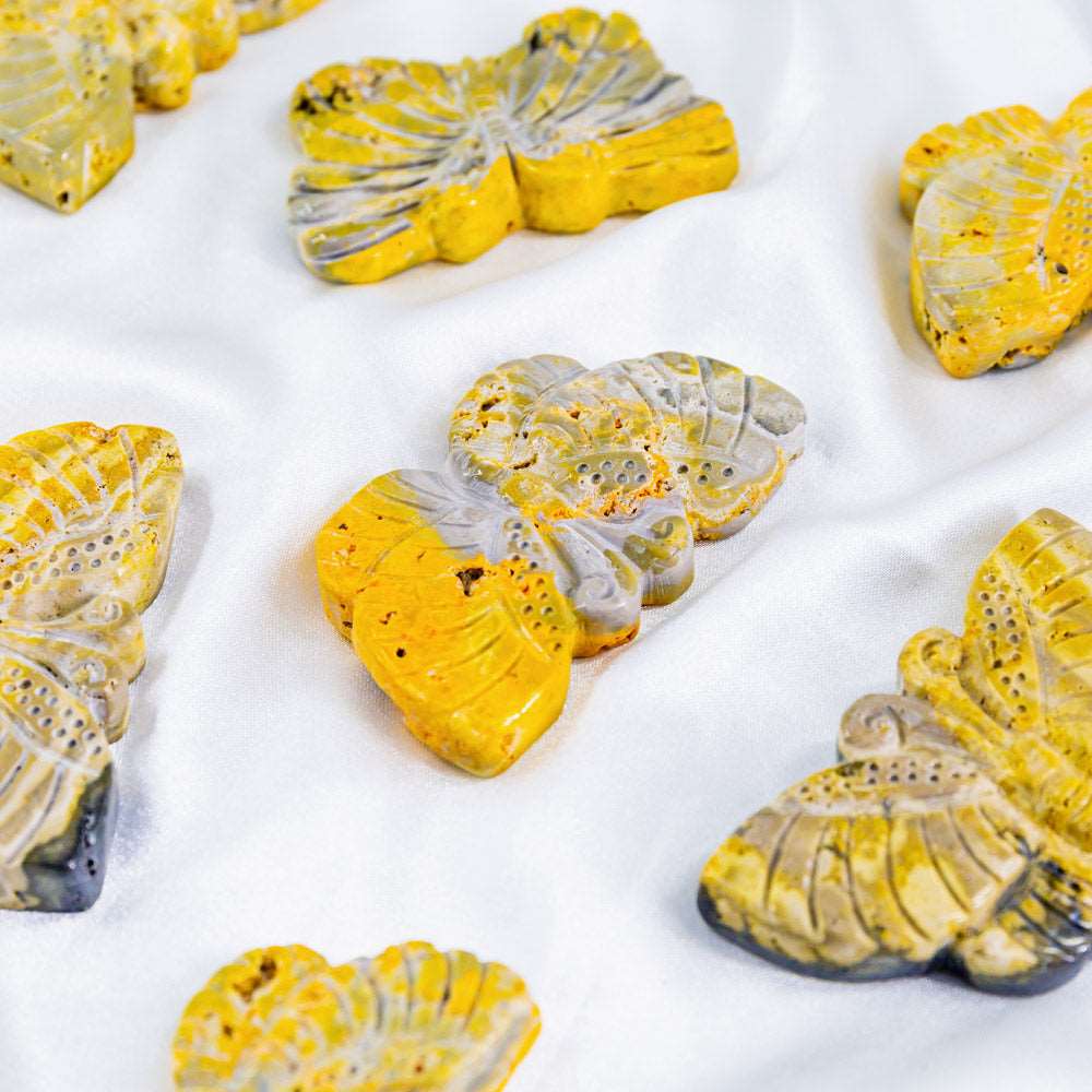 Reikistal 2'' Bumble Bee Jasper Butterfly