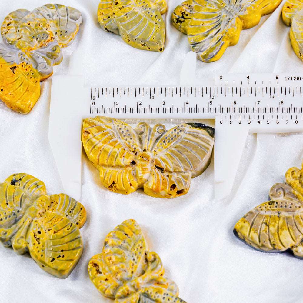 Reikistal 2'' Bumble Bee Jasper Butterfly