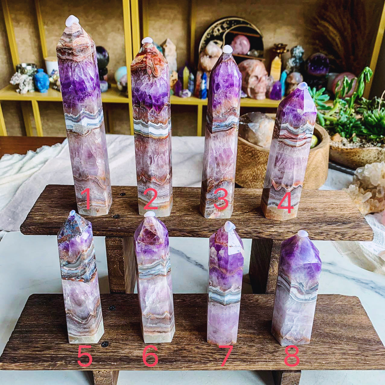 【Weekly Flash Deals】Amethyst With Mexico Sardonyx Tower 1