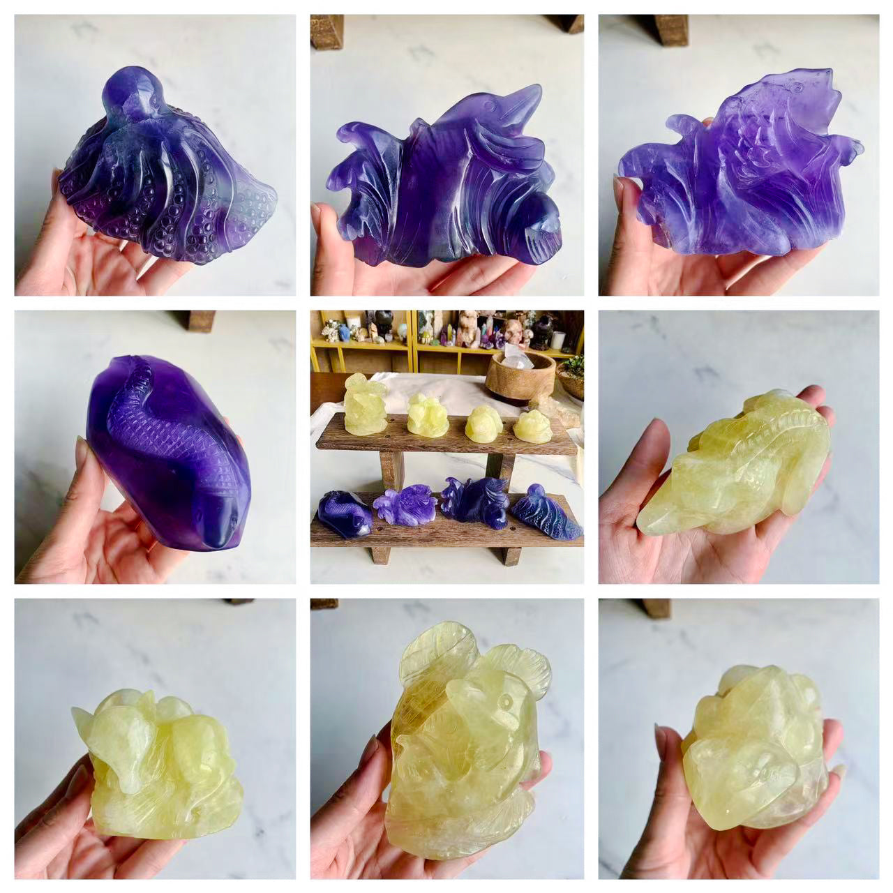 【Weekly Flash Deals】Fluorite/Citrine Carving