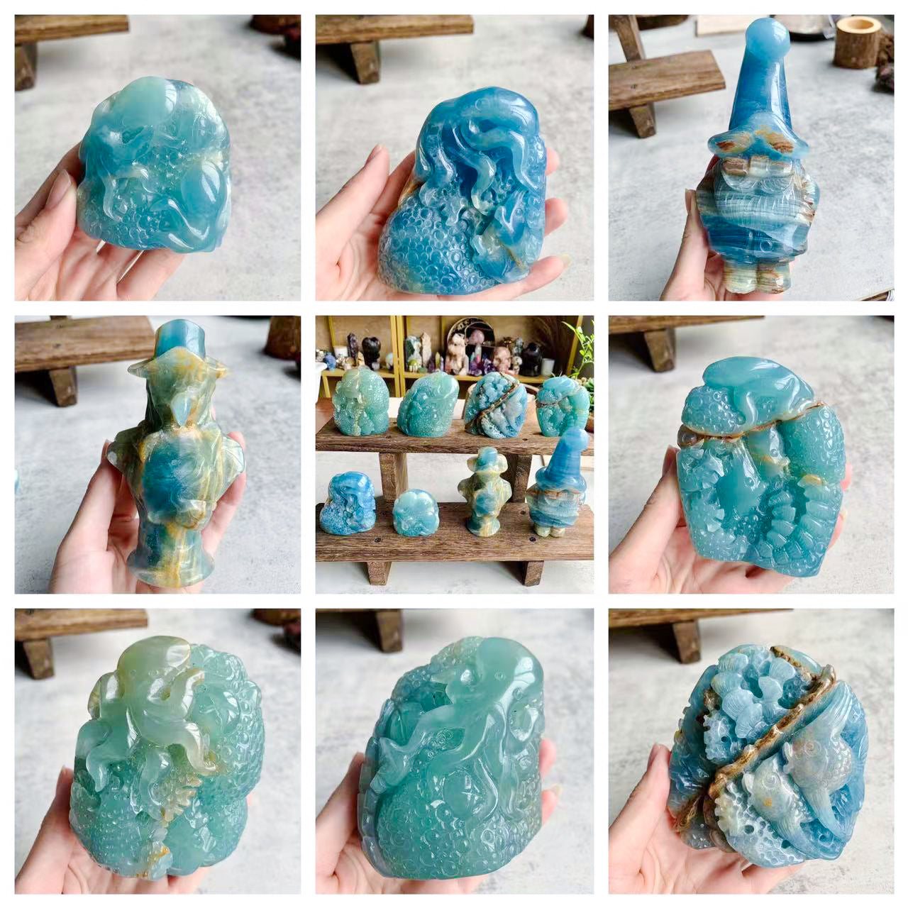 【Weekly Flash Deals】Blue Onyx Carving