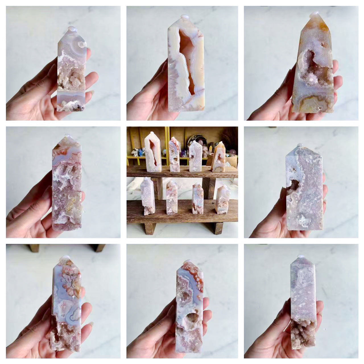 【Weekly Flash Deals】Amethyst Flower Agate Druzy Tower