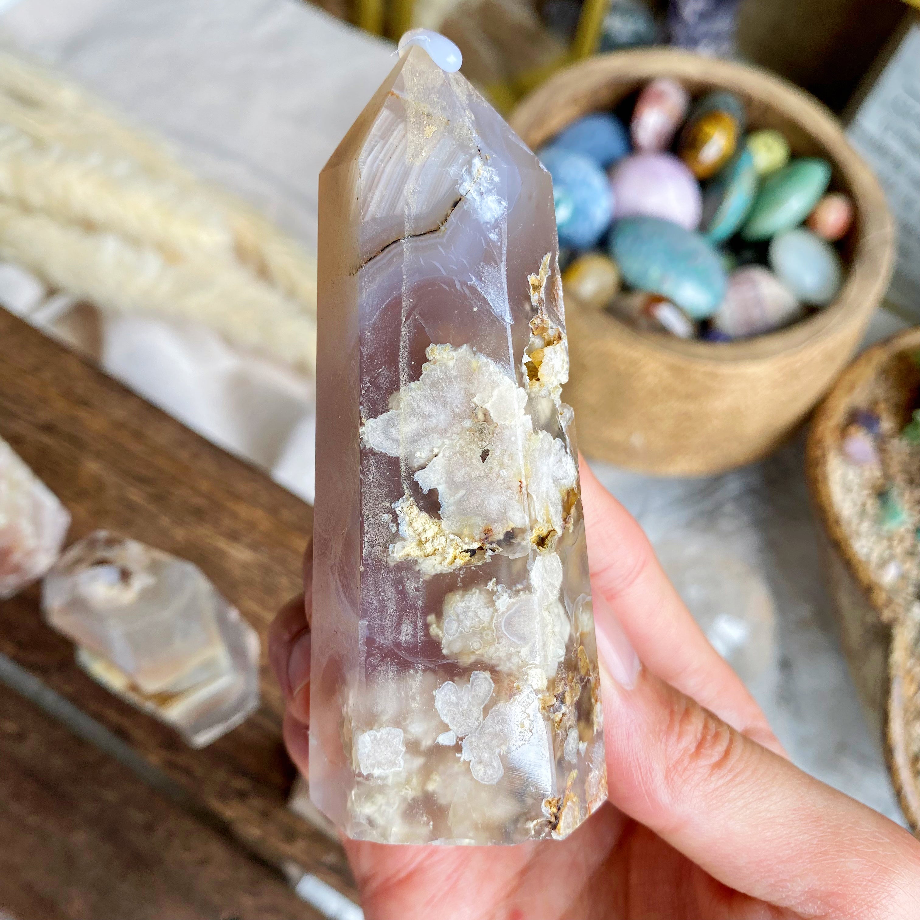 【Weekly Flash Deals】Flower Druzy Agate Point