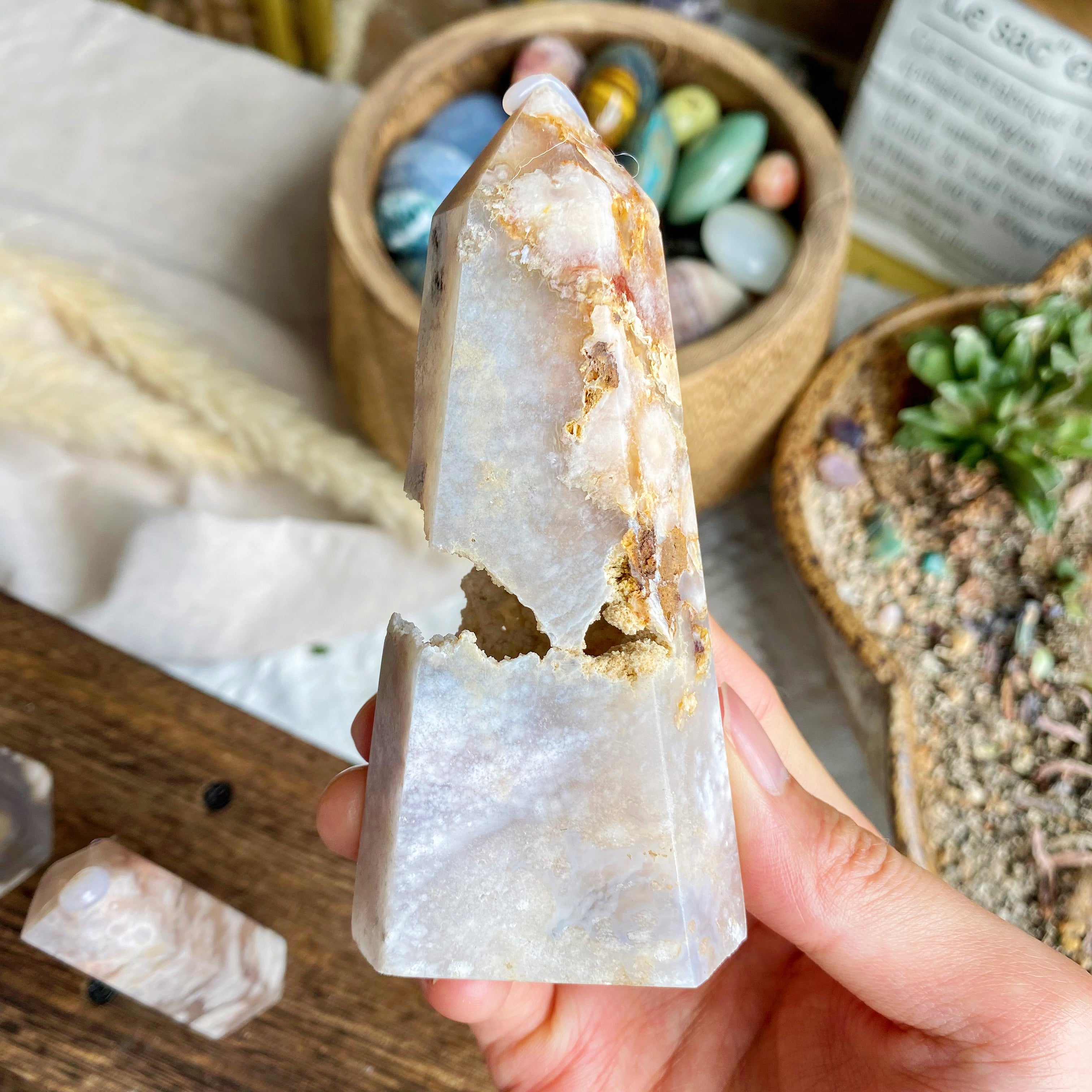 【Weekly Flash Deals】Flower Druzy Agate Point