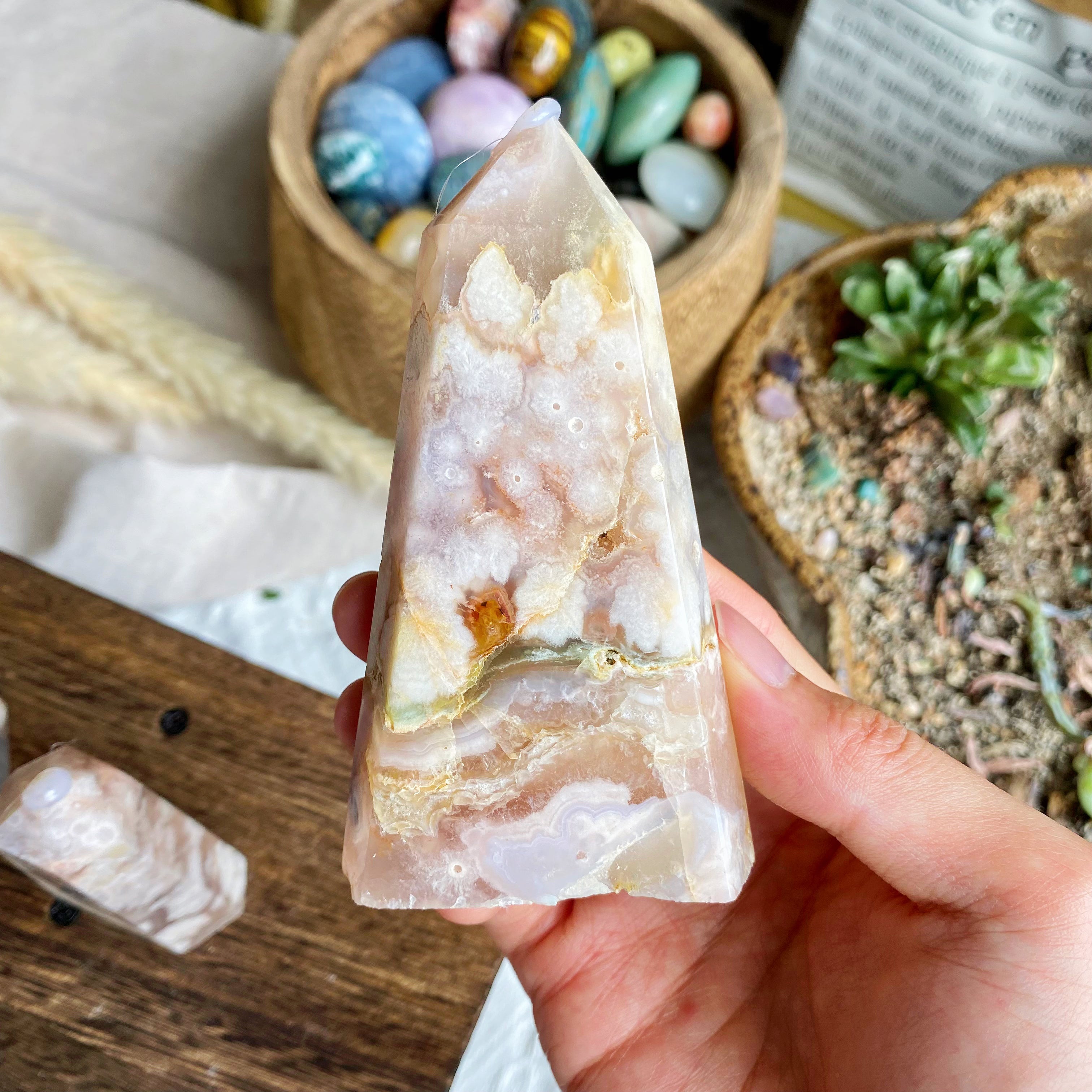 【Weekly Flash Deals】Flower Druzy Agate Point