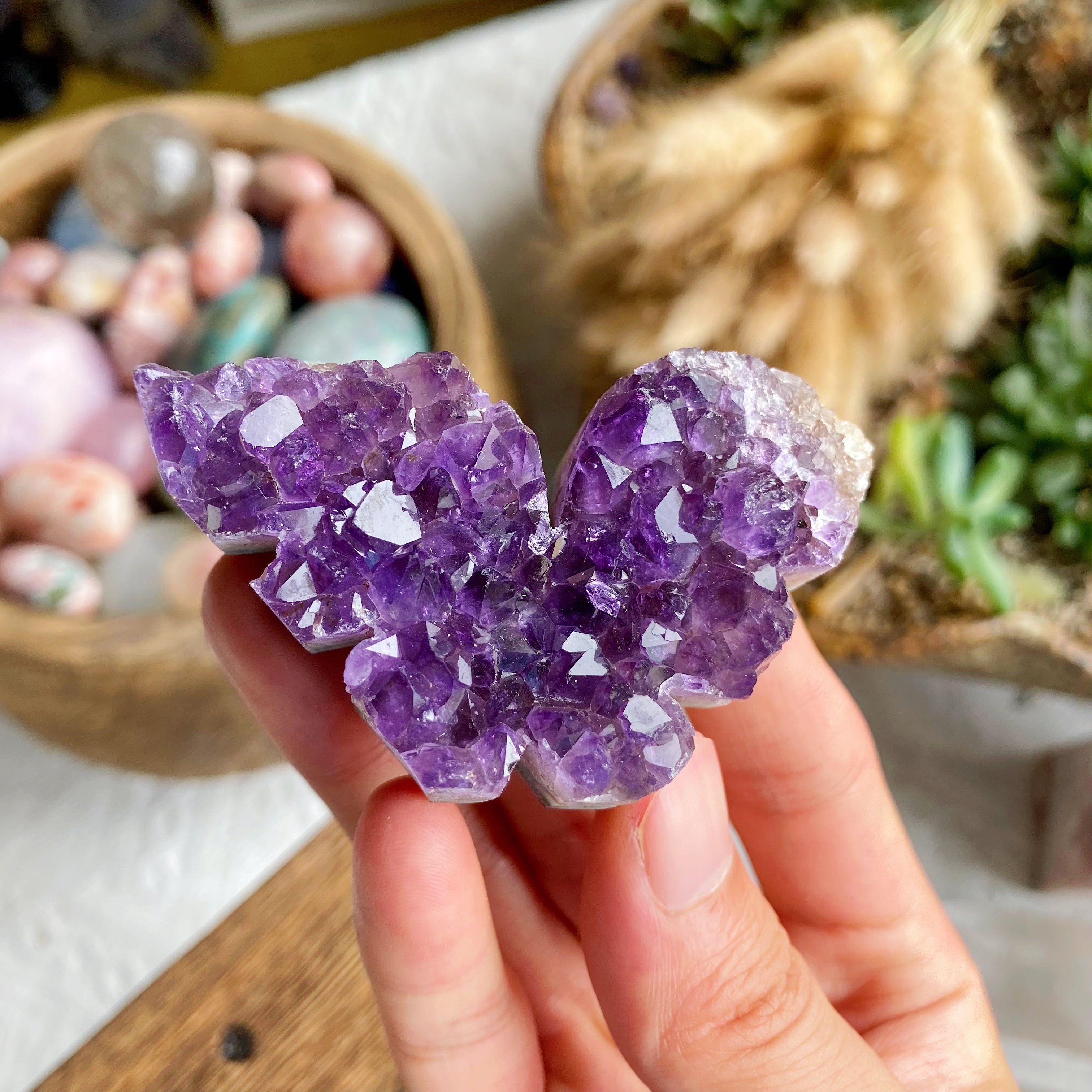 【Weekly Flash Deals】Amethyst Butterfly Cluster