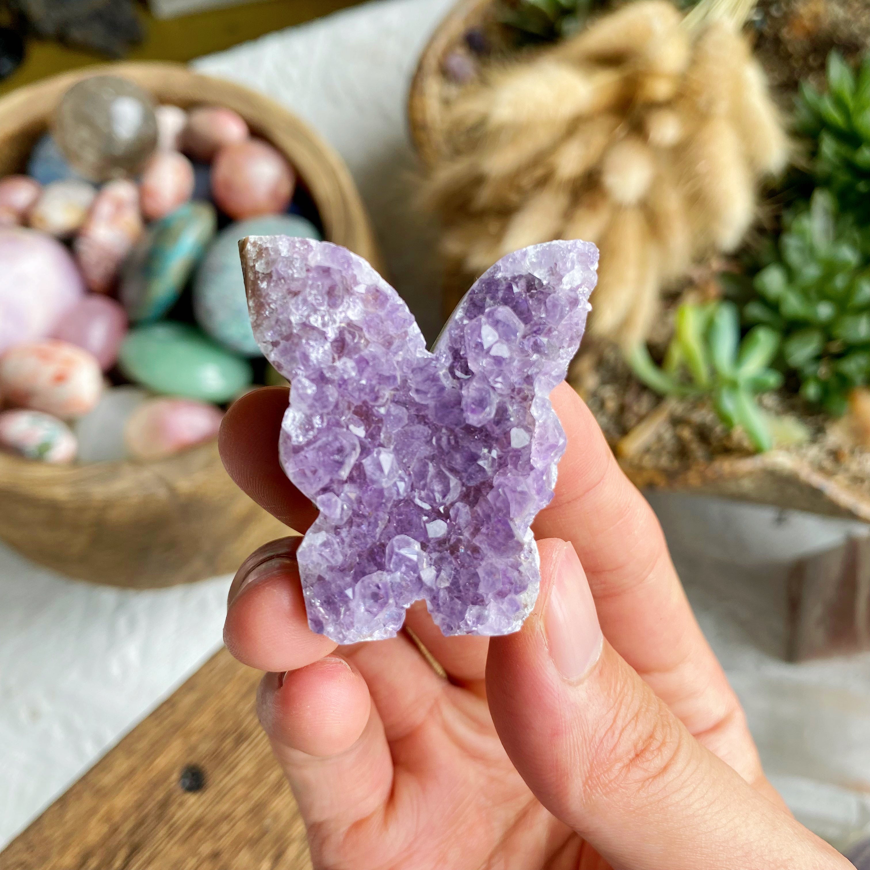 【Weekly Flash Deals】Amethyst Butterfly Cluster