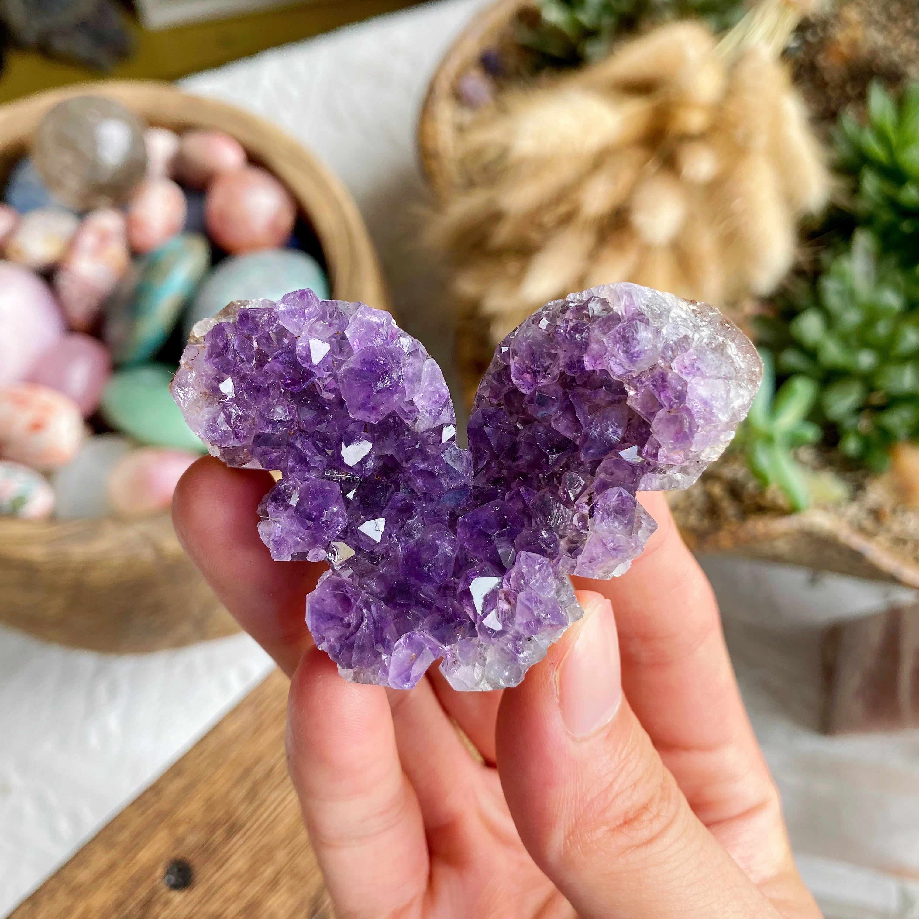 【Weekly Flash Deals】Amethyst Butterfly Cluster