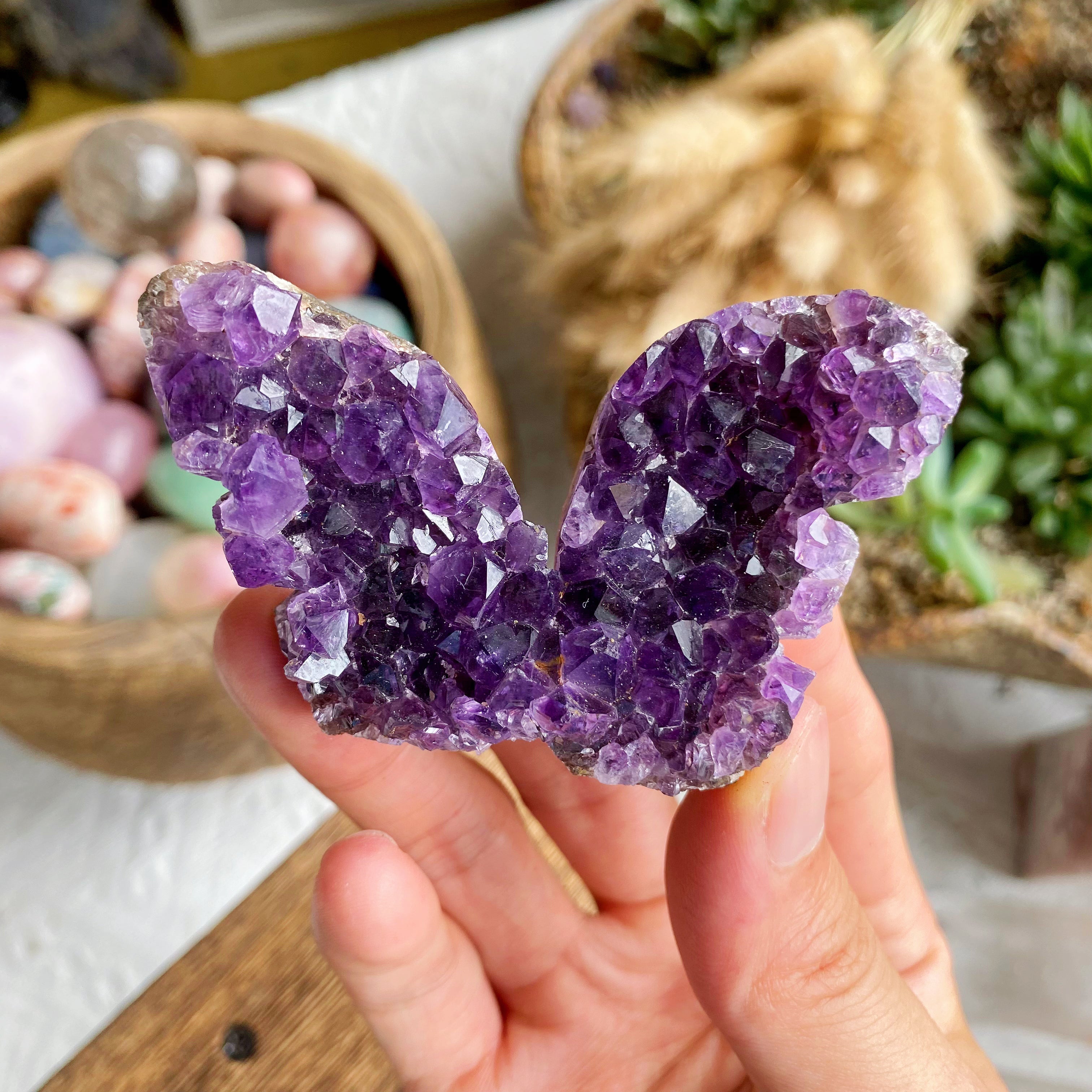 【Weekly Flash Deals】Amethyst Butterfly Cluster