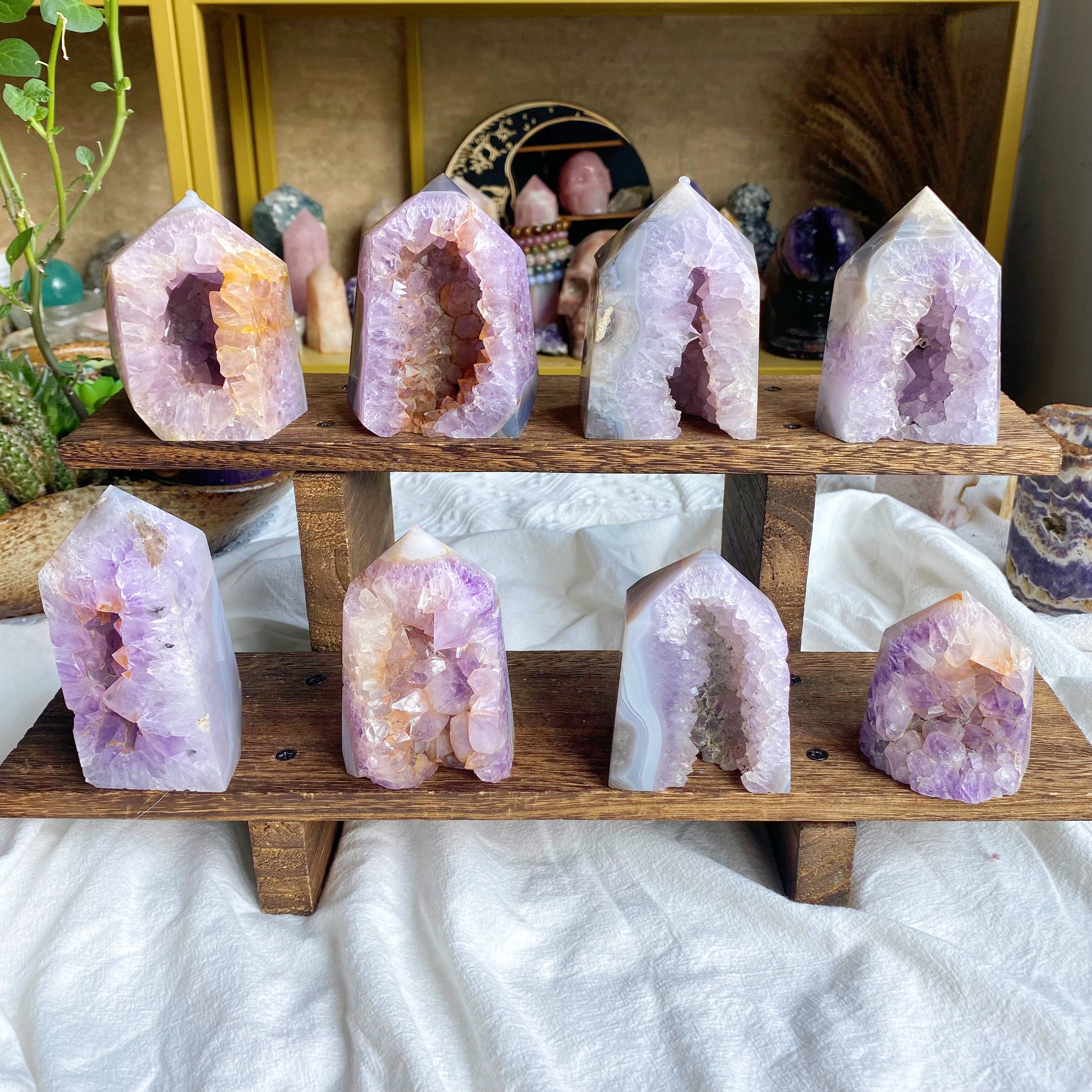 【Weekly Flash Deals】Amethyst Druzy Agate Tower