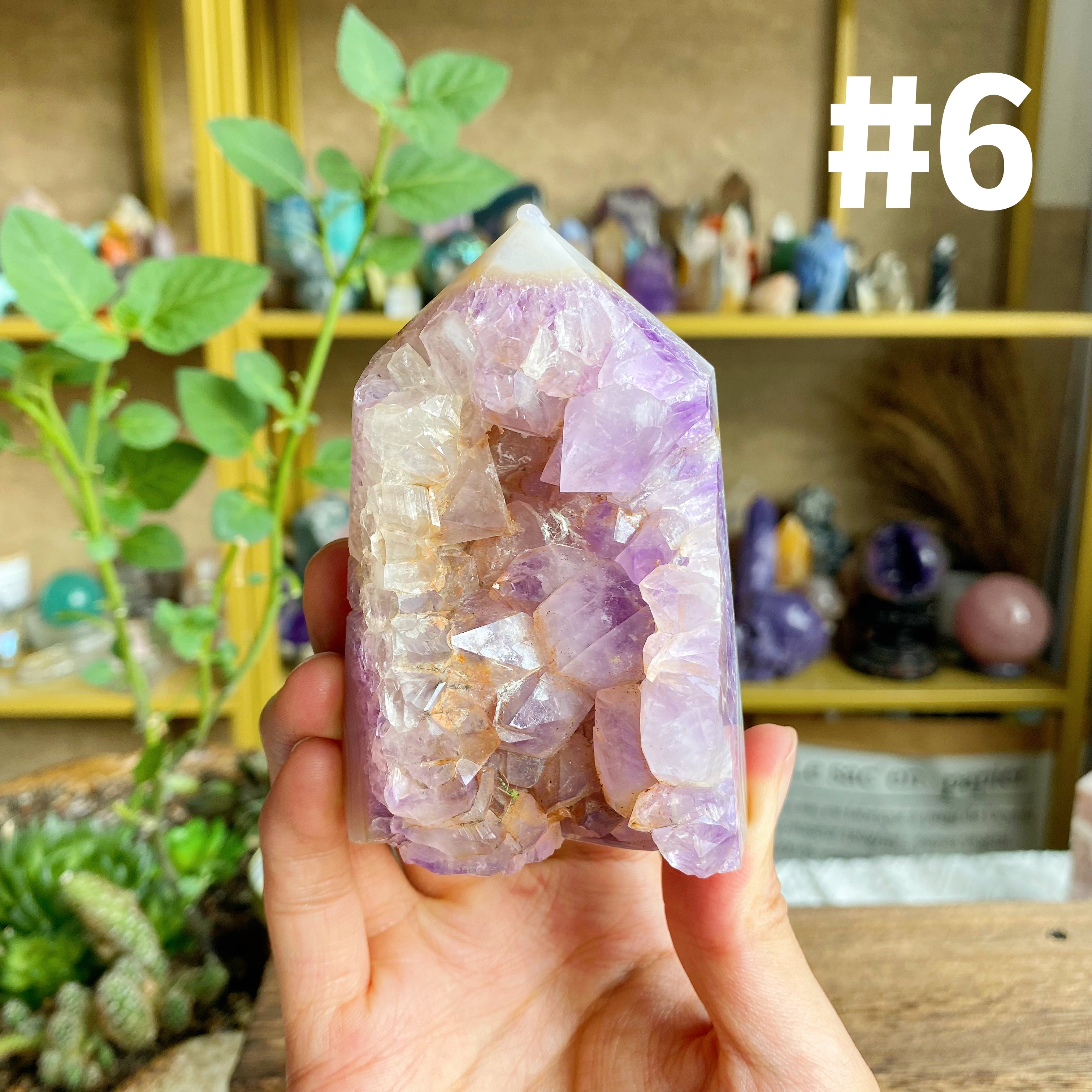 【Weekly Flash Deals】Amethyst Druzy Agate Tower